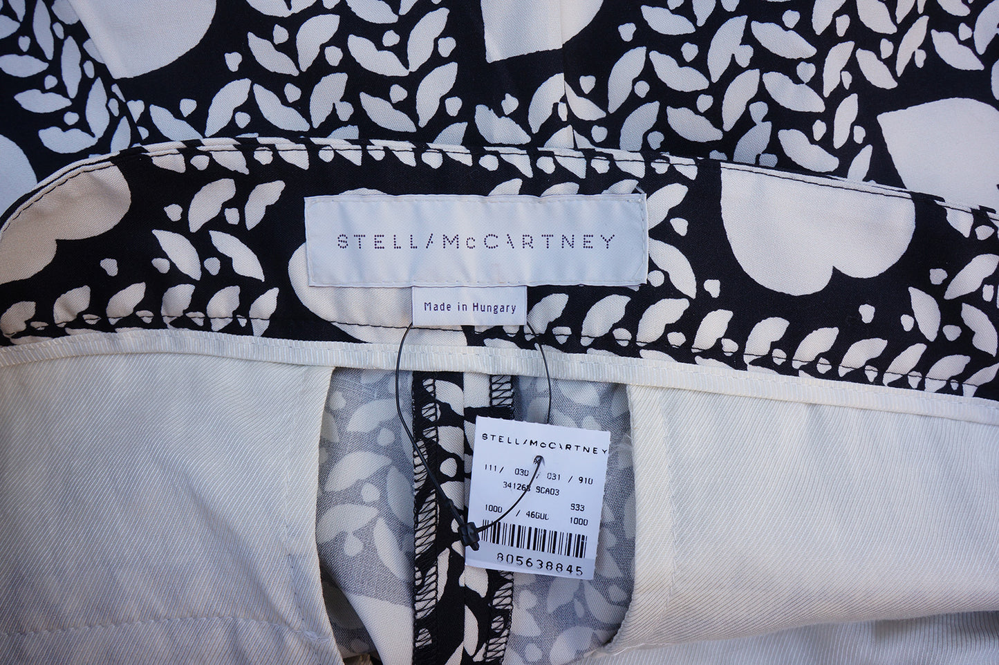 STELLA MCCARTNEY SILK HIGH-RISE PANTS NEW WITH TAGS - leefluxury.com