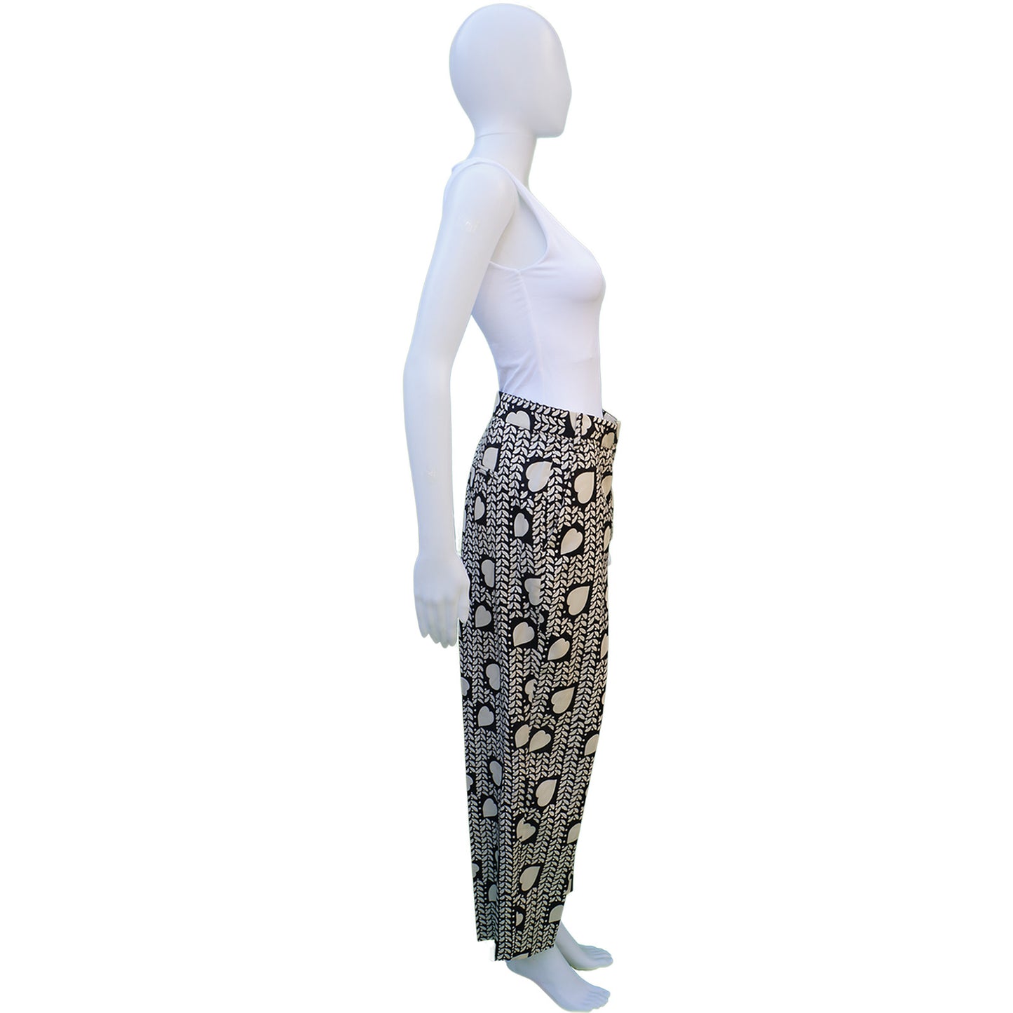 STELLA MCCARTNEY SILK HIGH-RISE PANTS NEW WITH TAGS - leefluxury.com