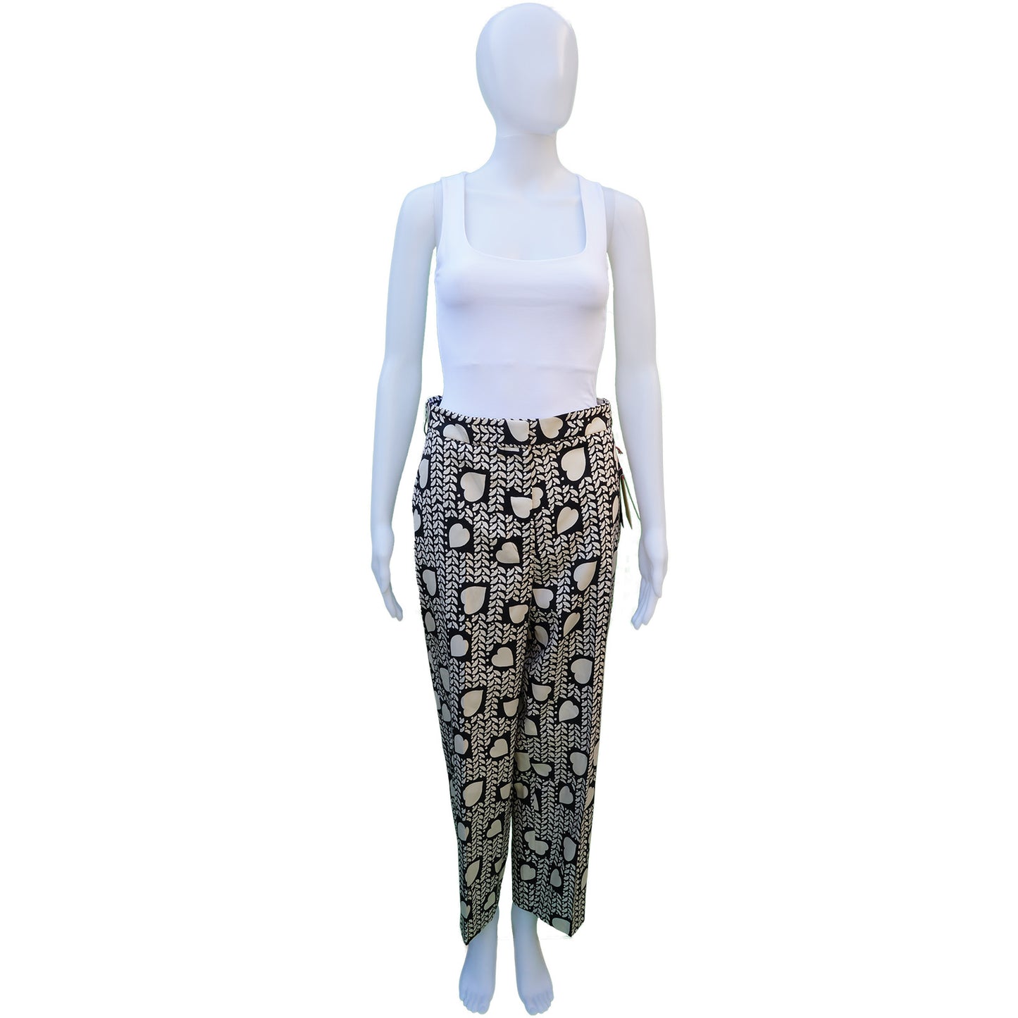 STELLA MCCARTNEY SILK HIGH-RISE PANTS NEW WITH TAGS - leefluxury.com