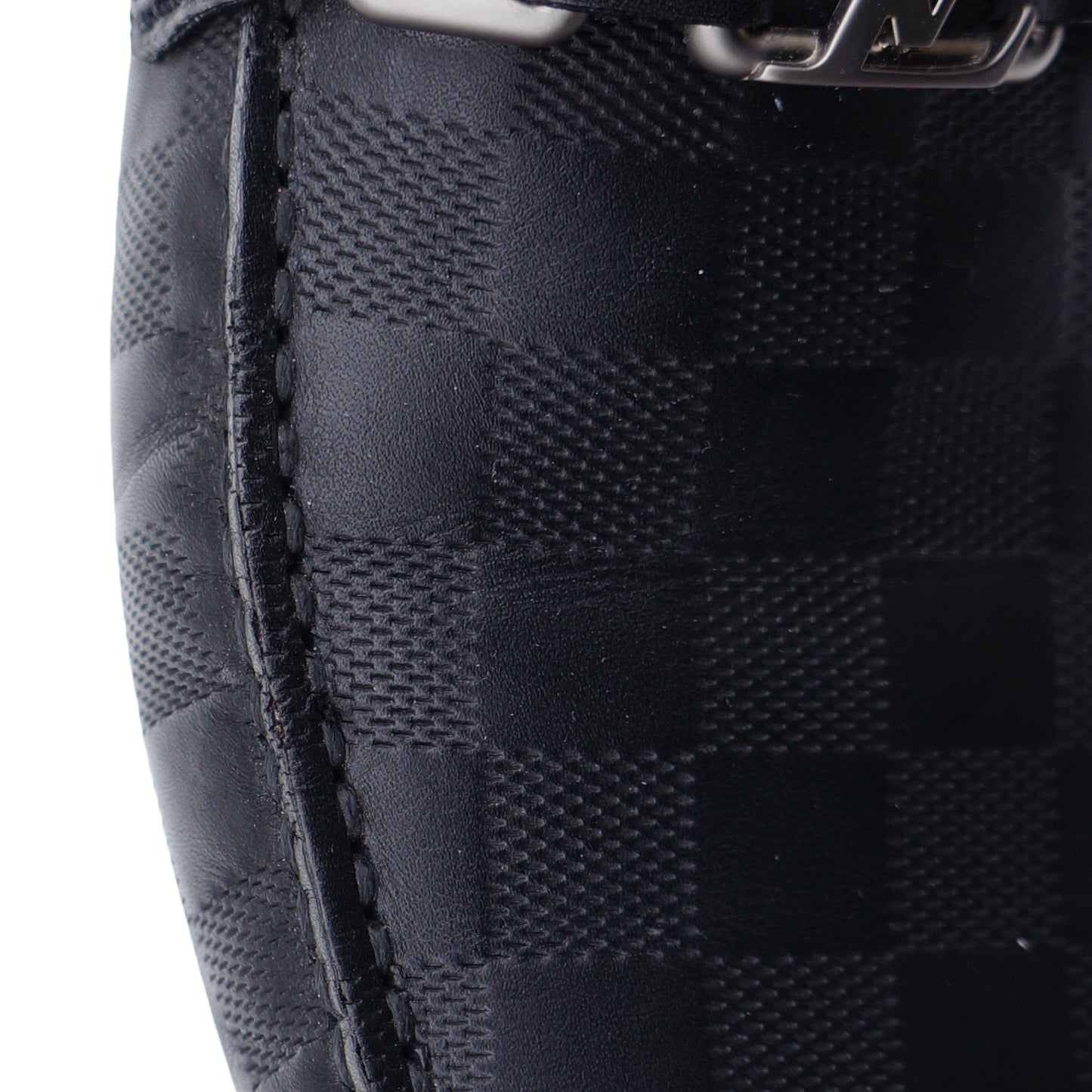 LOUIS VUITTON DAMIER HOCKENHEIM MOCCASIN INITIALS DRIVING LOAFER - leefluxury.com