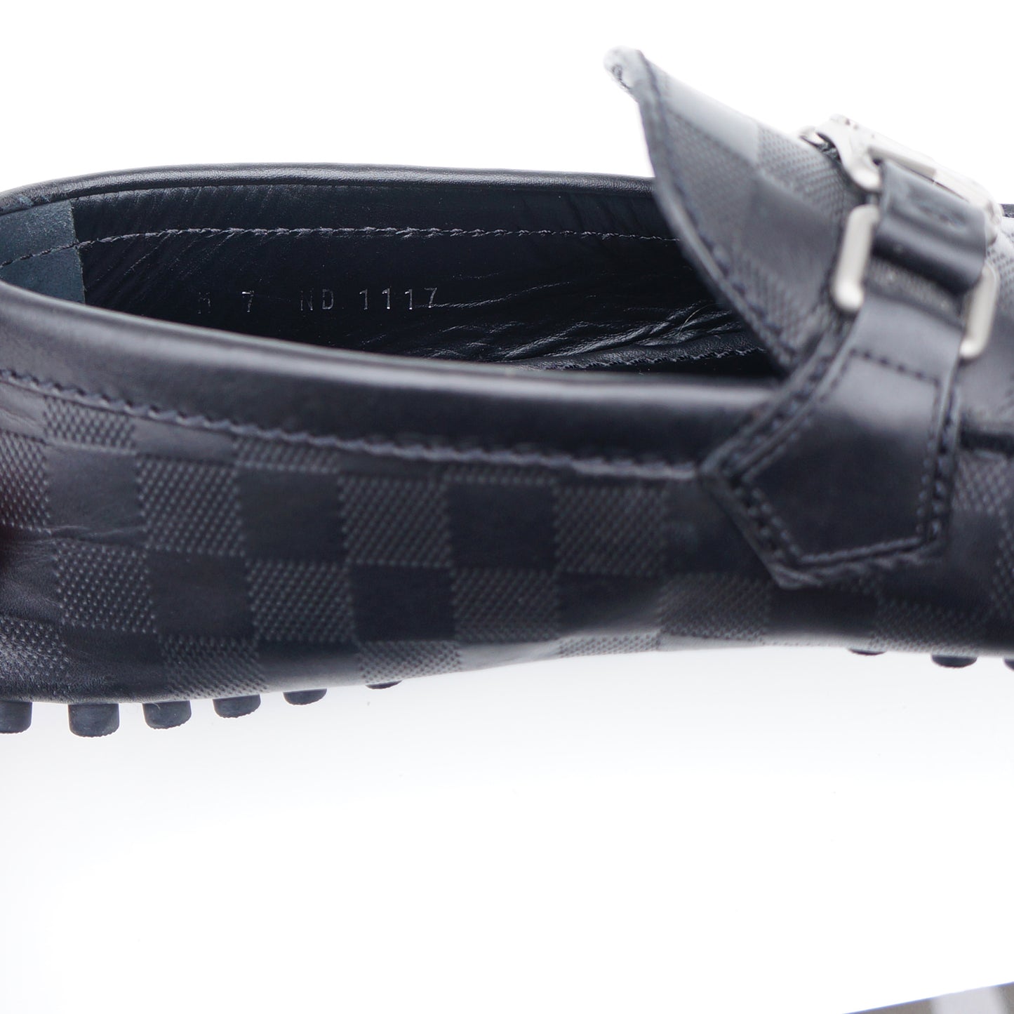 LOUIS VUITTON DAMIER HOCKENHEIM MOCCASIN INITIALS DRIVING LOAFER - leefluxury.com