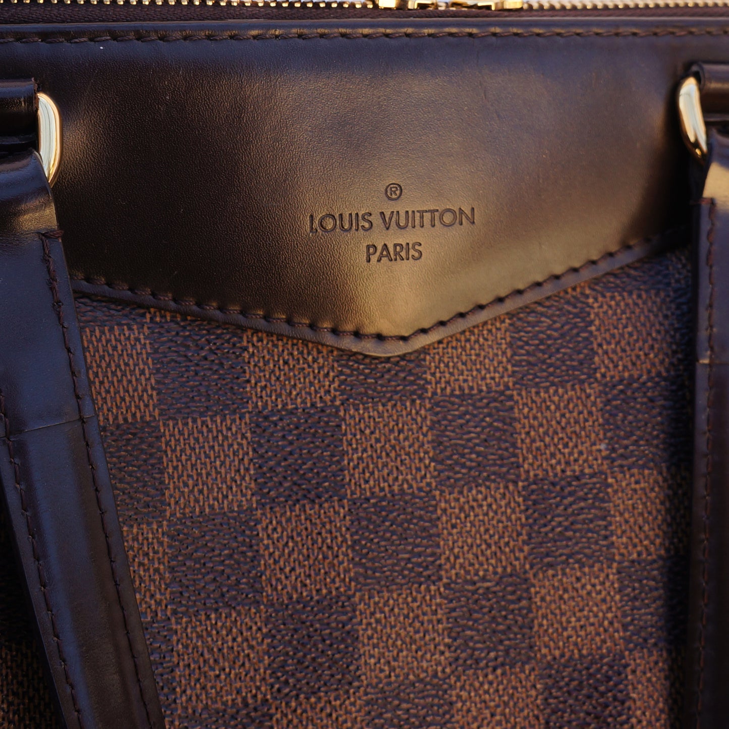 LOUIS VUITTON DAMIER EBENE WESTMINSTER PM BAG - leefluxury.com