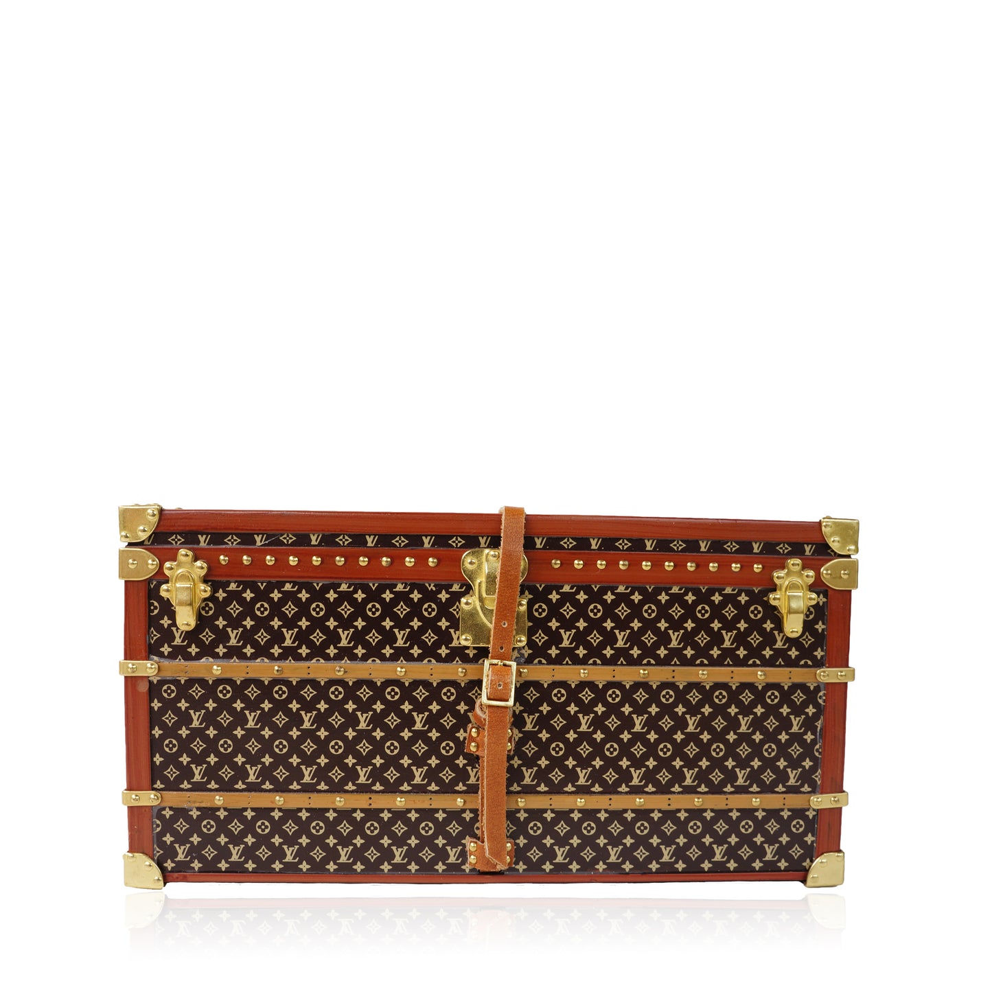 LOUIS VUTTION MONOGRAM STEAMER TRUNK MISS FRANCE PAPERWEIGHT - leefluxury.com