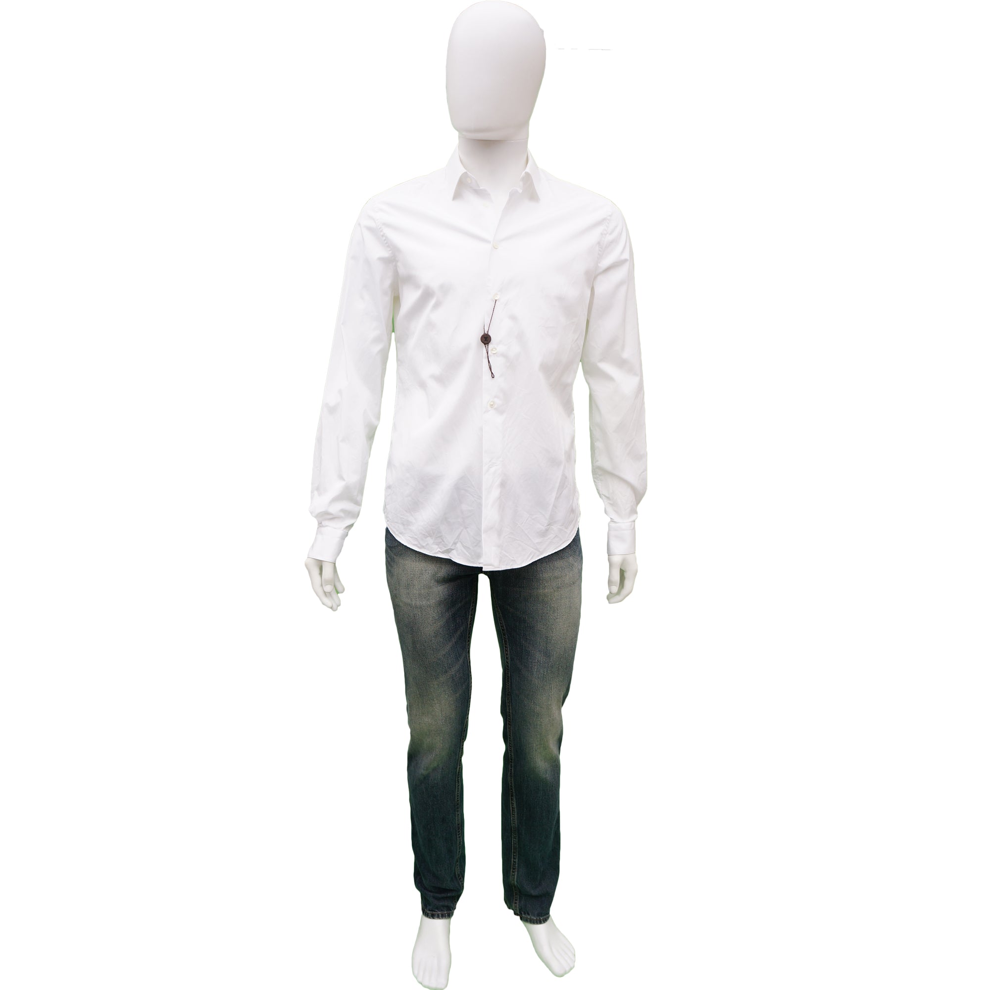 Louis Vuitton Patched Shirt in White Cotton ref.620473 - Joli Closet