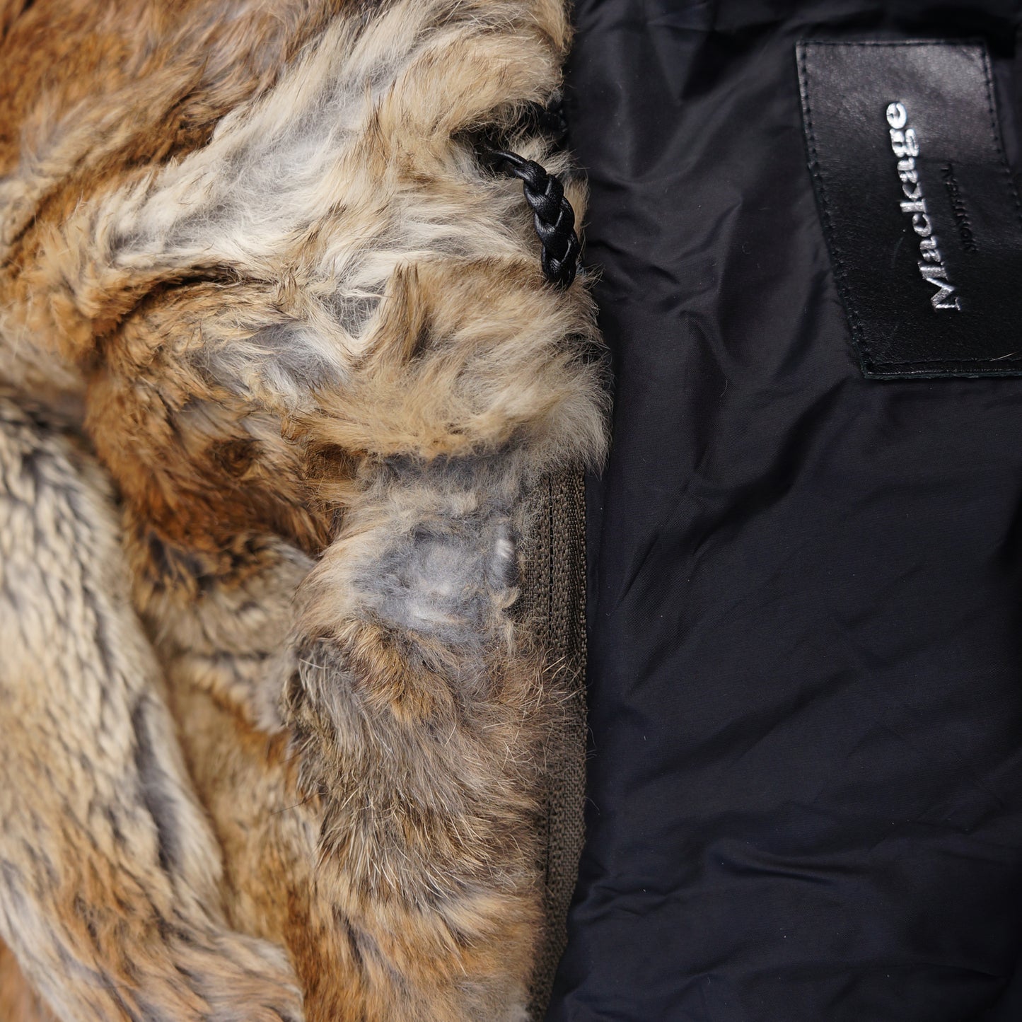 MACKAGE OLIVE GREEN DETACHABLE FUR TRIM PARKA PUFFER COAT - leefluxury.com