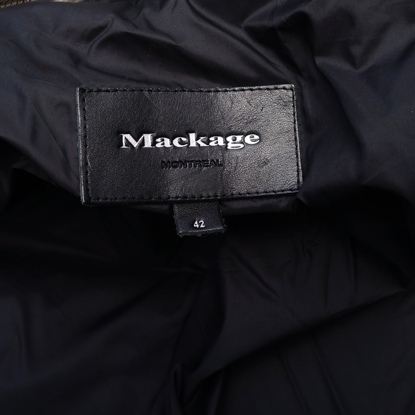 MACKAGE OLIVE GREEN DETACHABLE FUR TRIM PARKA PUFFER COAT - leefluxury.com