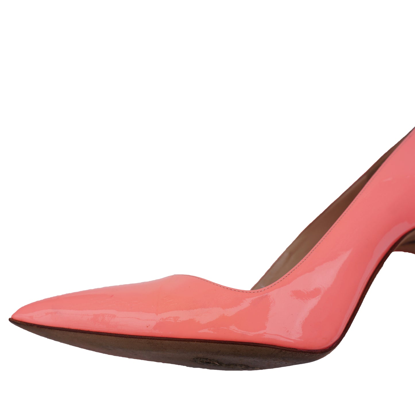 MANOLO BLAHNIK BB CORAL PATENT LEATHER PUMP - leefluxury.com