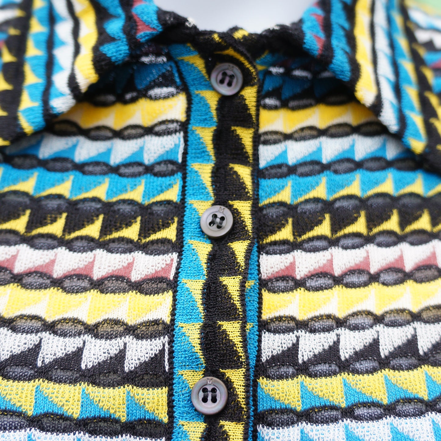 MISSONI POLO STYLE BOXY KNIT TOP - leefluxury.com