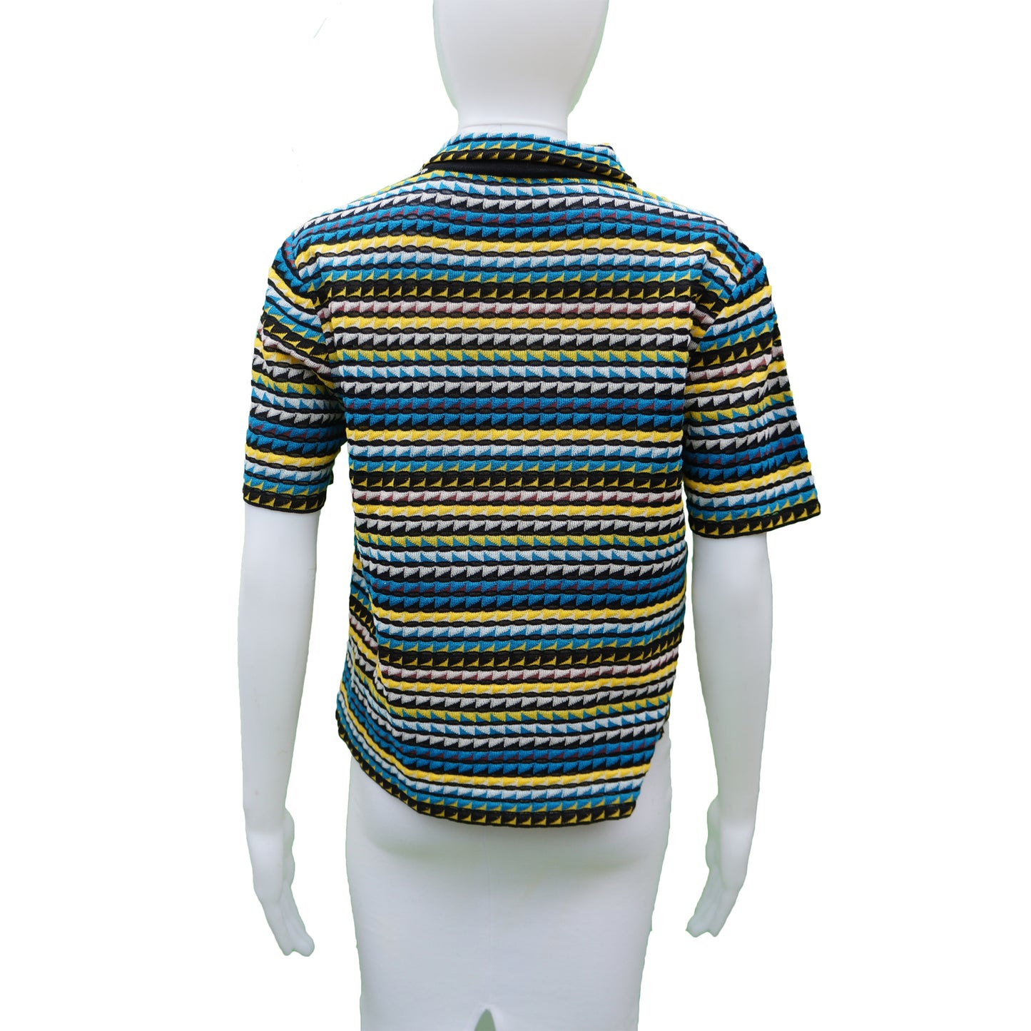 MISSONI POLO STYLE BOXY KNIT TOP - leefluxury.com
