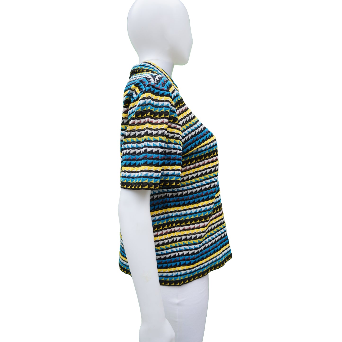 MISSONI POLO STYLE BOXY KNIT TOP - leefluxury.com