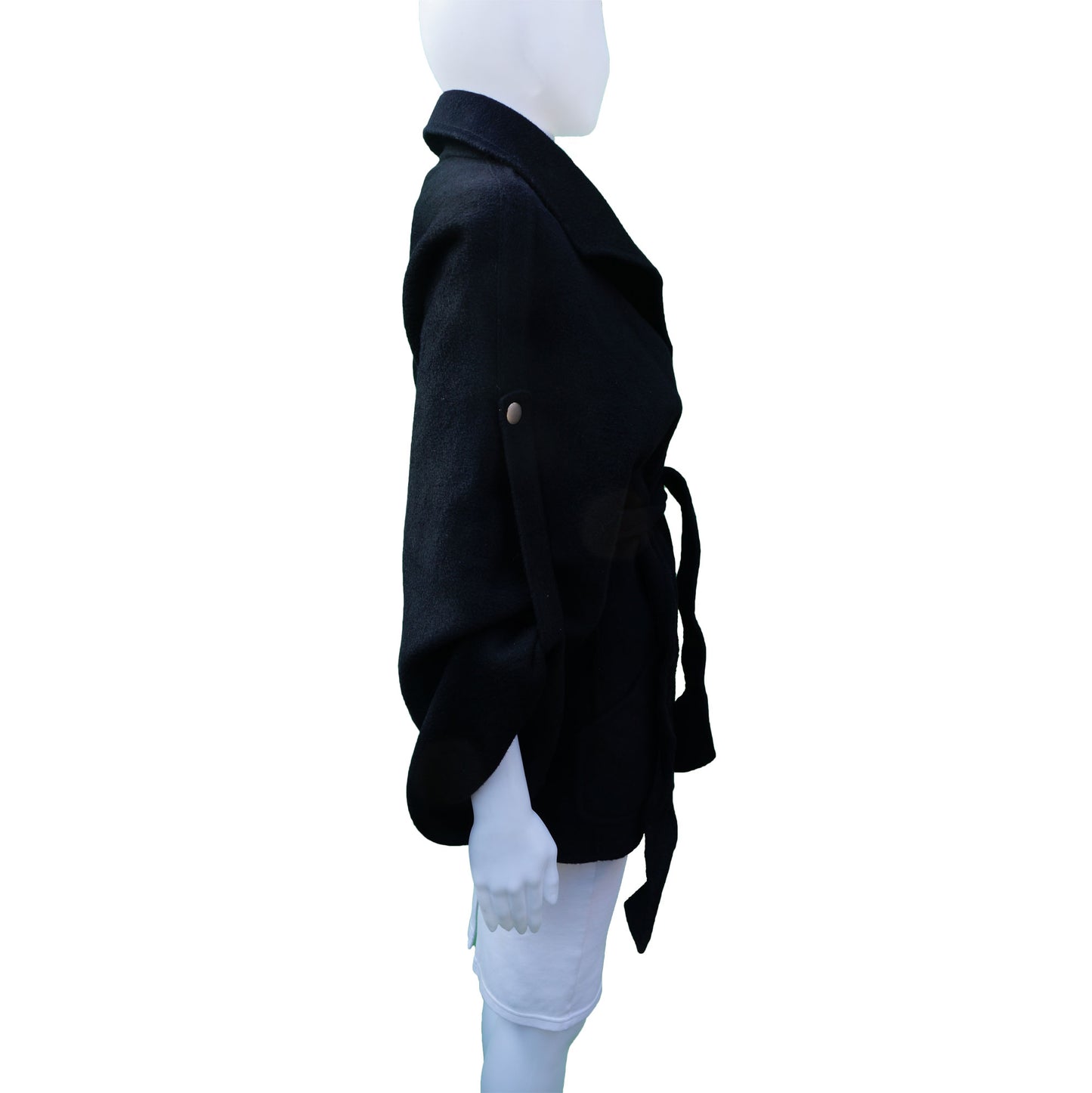 PAUL & JOE WOOL BLEND ROBE STYLE BELTED COAT - leefluxury.com