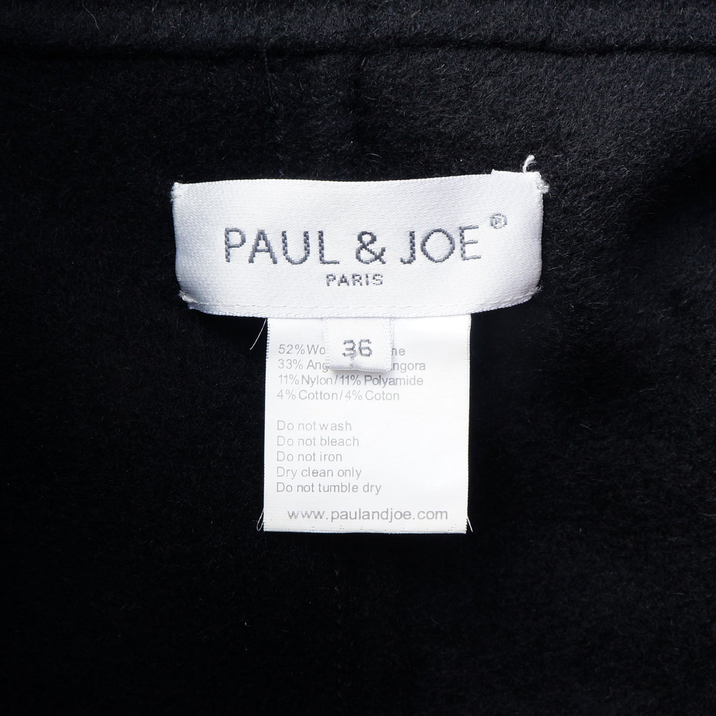 PAUL & JOE WOOL BLEND ROBE STYLE BELTED COAT - leefluxury.com