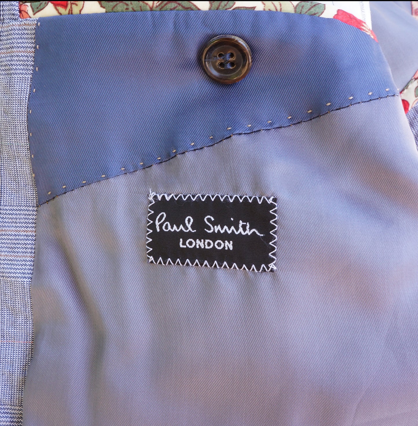 PAUL SMITH BLUE PLAID COTTON SEERSUCKER SPORT COAT - leefluxury.com