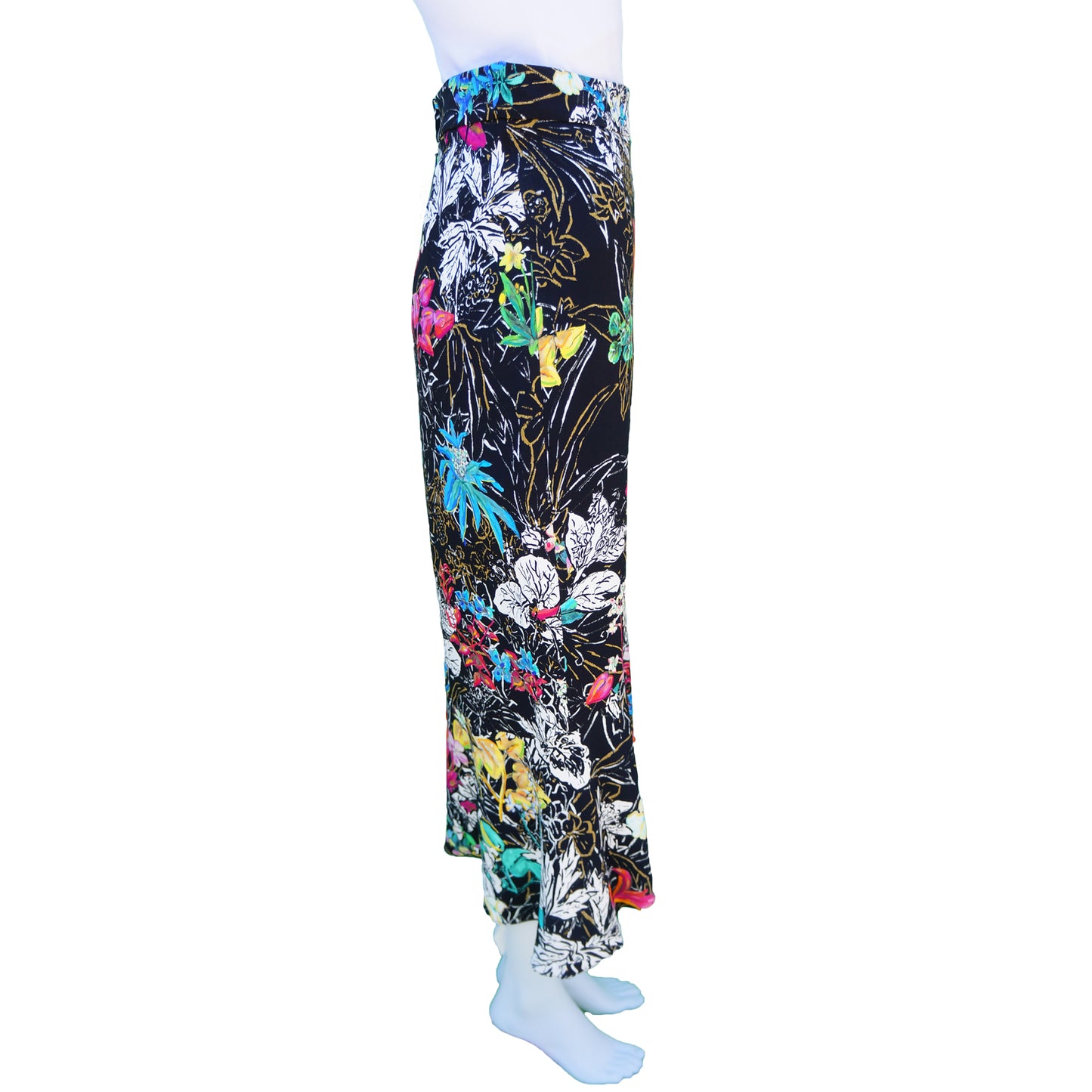 PETER PILOTTO FLORAL MIDI FLARE SKIRT - leefluxury.com