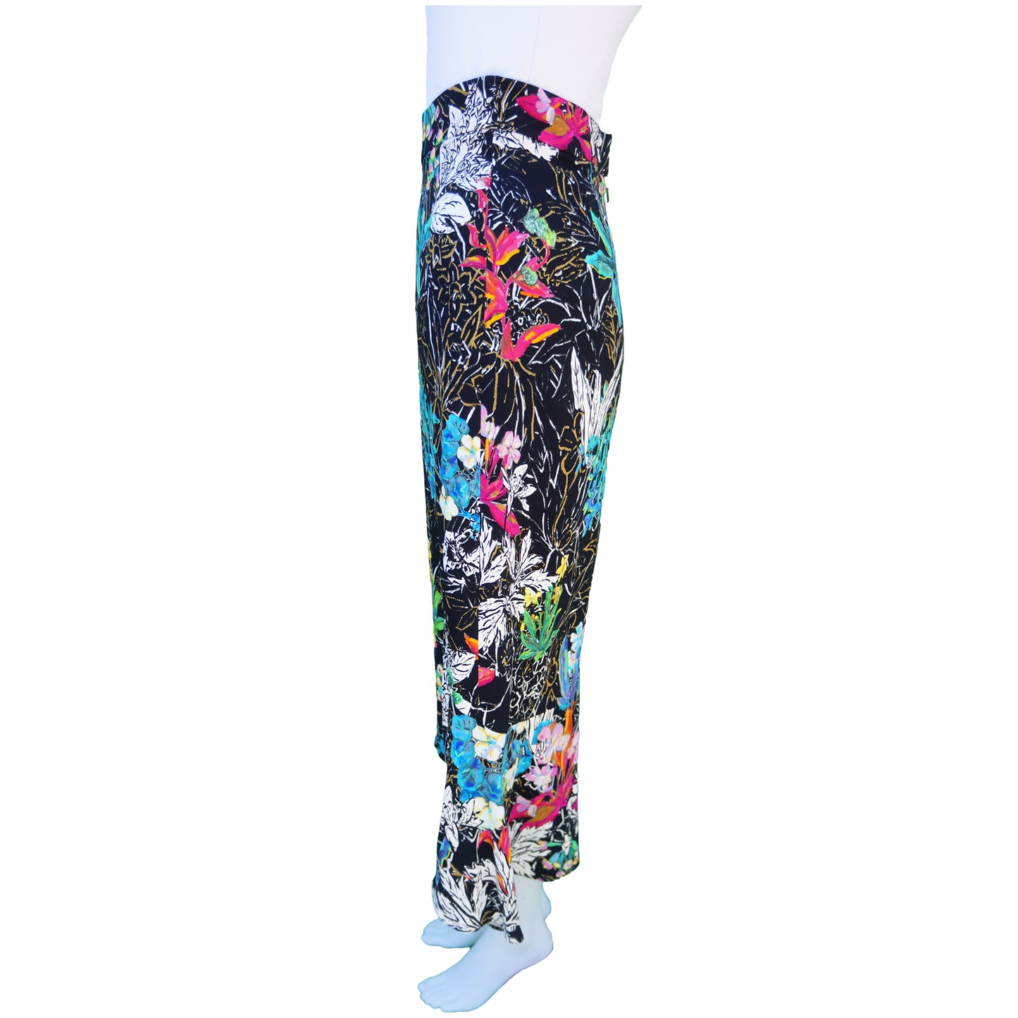 PETER PILOTTO FLORAL MIDI FLARE SKIRT - leefluxury.com