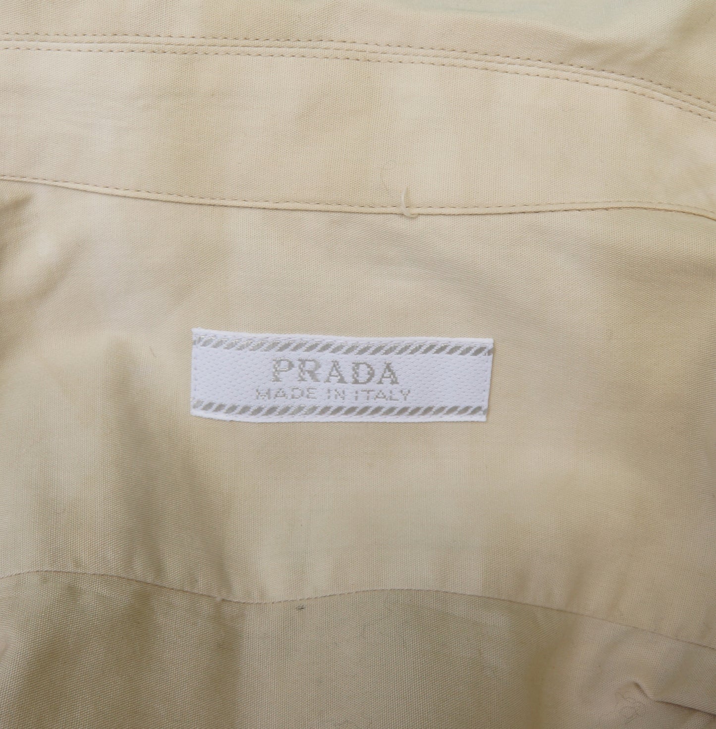 PRADA GREEN OMBRE BUTTON UP SHIRT - leefluxury.com