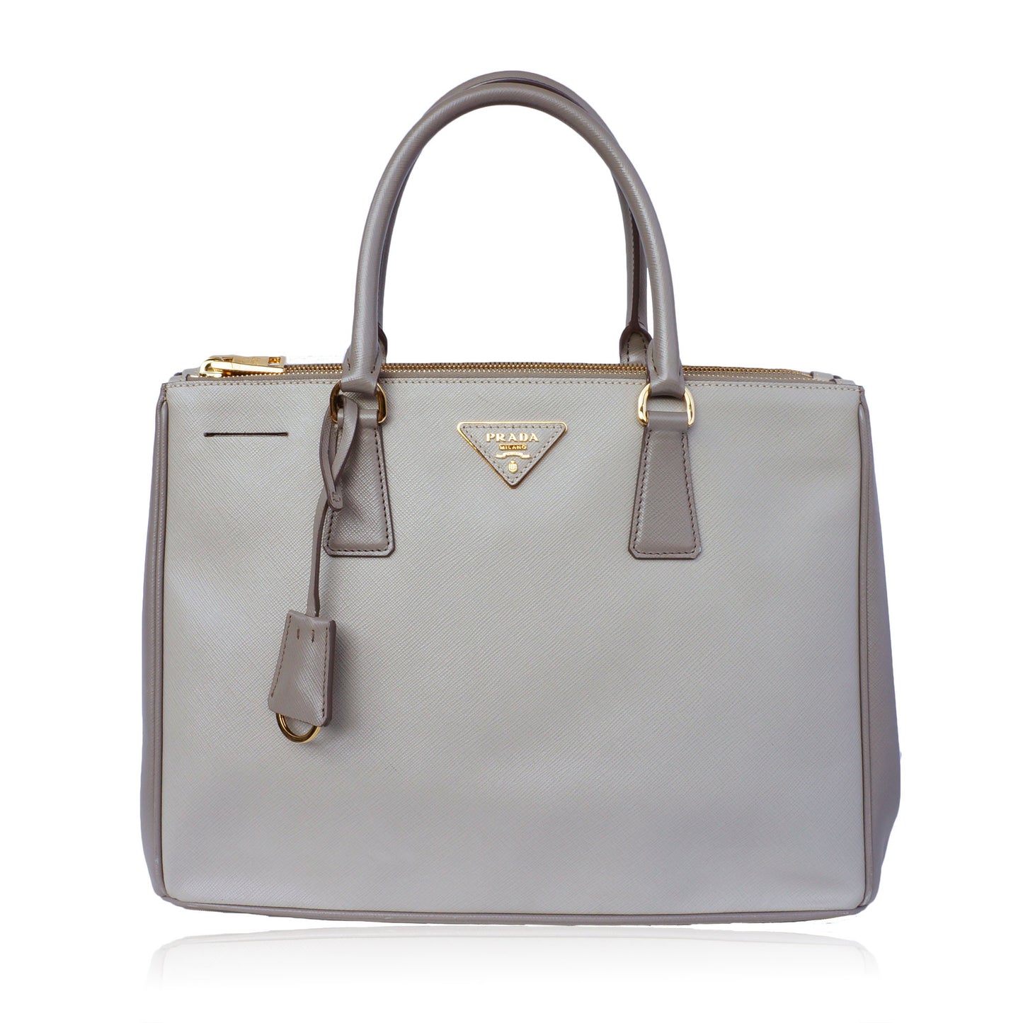 PRADA SAFFIANO LUX LEATHER SHOULDER BAG - leefluxury.com
