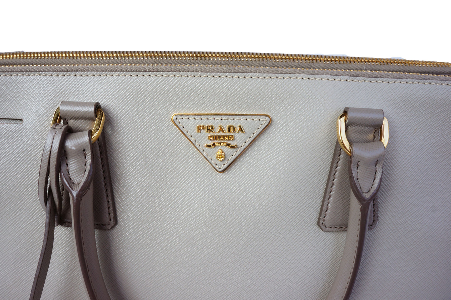 PRADA SAFFIANO LUX LEATHER SHOULDER BAG - leefluxury.com