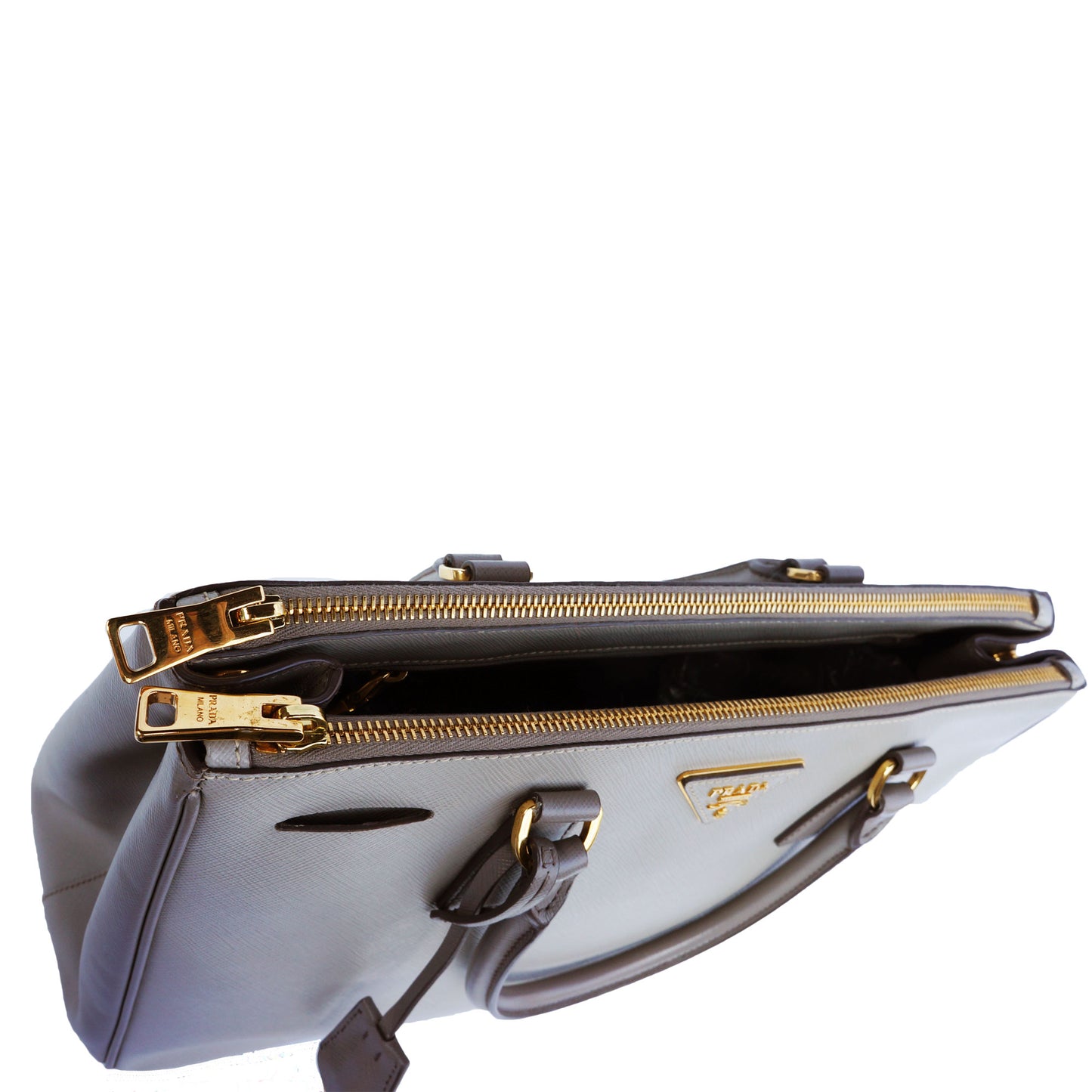 PRADA SAFFIANO LUX LEATHER SHOULDER BAG - leefluxury.com