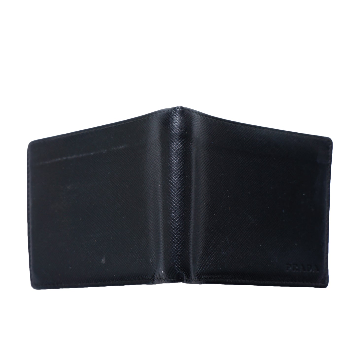 PRADA SAFFIANO BIFOLD LEATHER WALLET - leefluxury.com