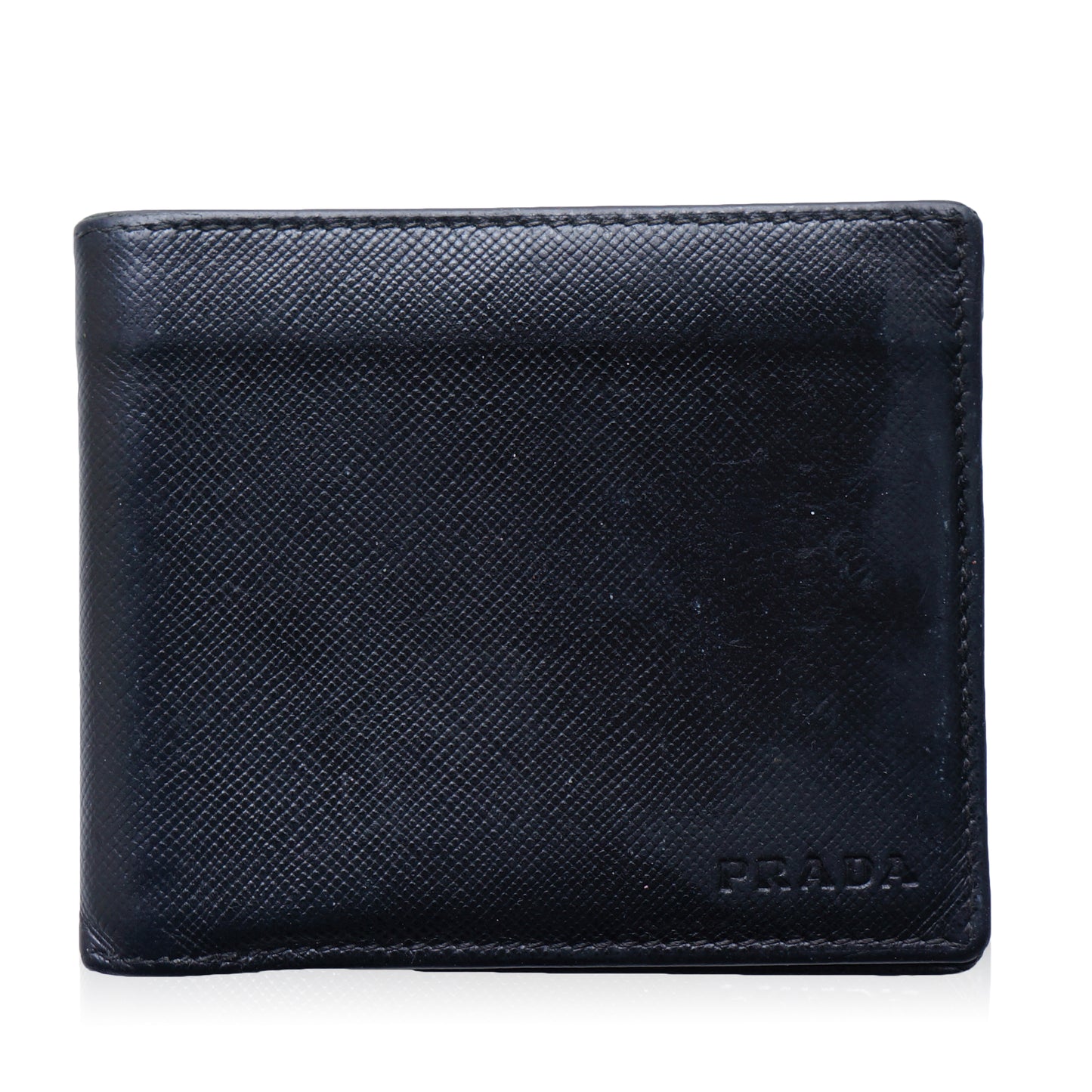 PRADA SAFFIANO BIFOLD LEATHER WALLET - leefluxury.com