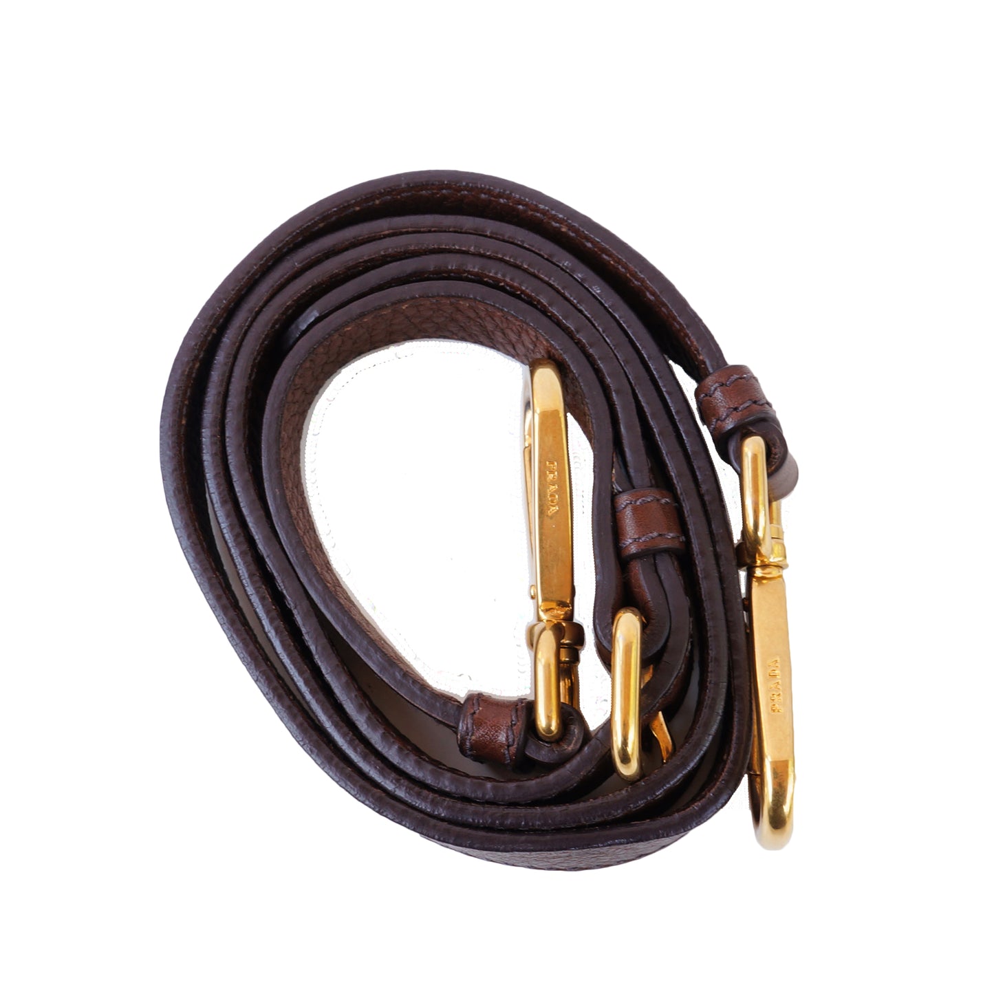 PRADA VITELLO DAINO BAULETTO LEATHER SATCHEL BAG - leefluxury.com