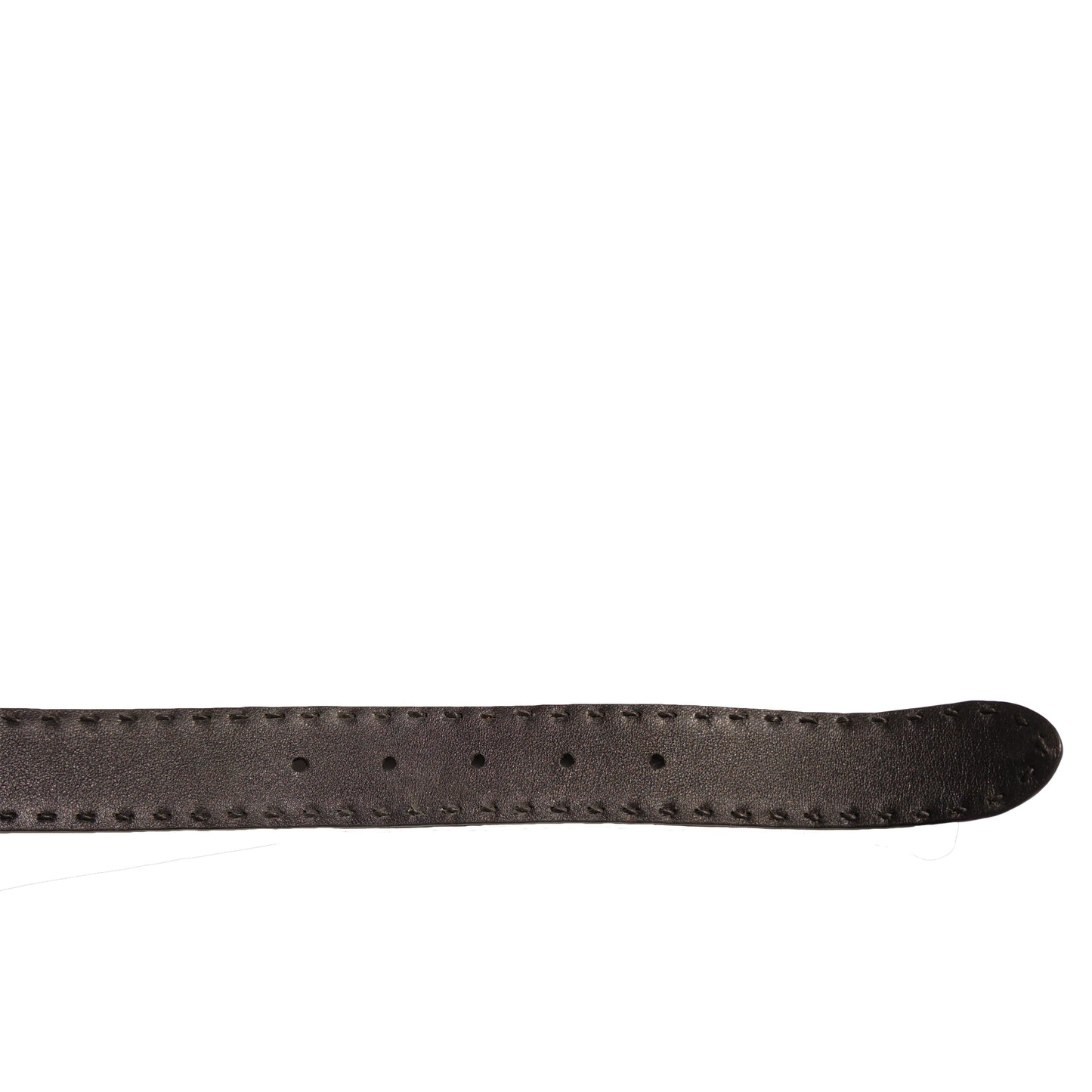 PRADA BLACK LEATHER WAIST BELT - leefluxury.com