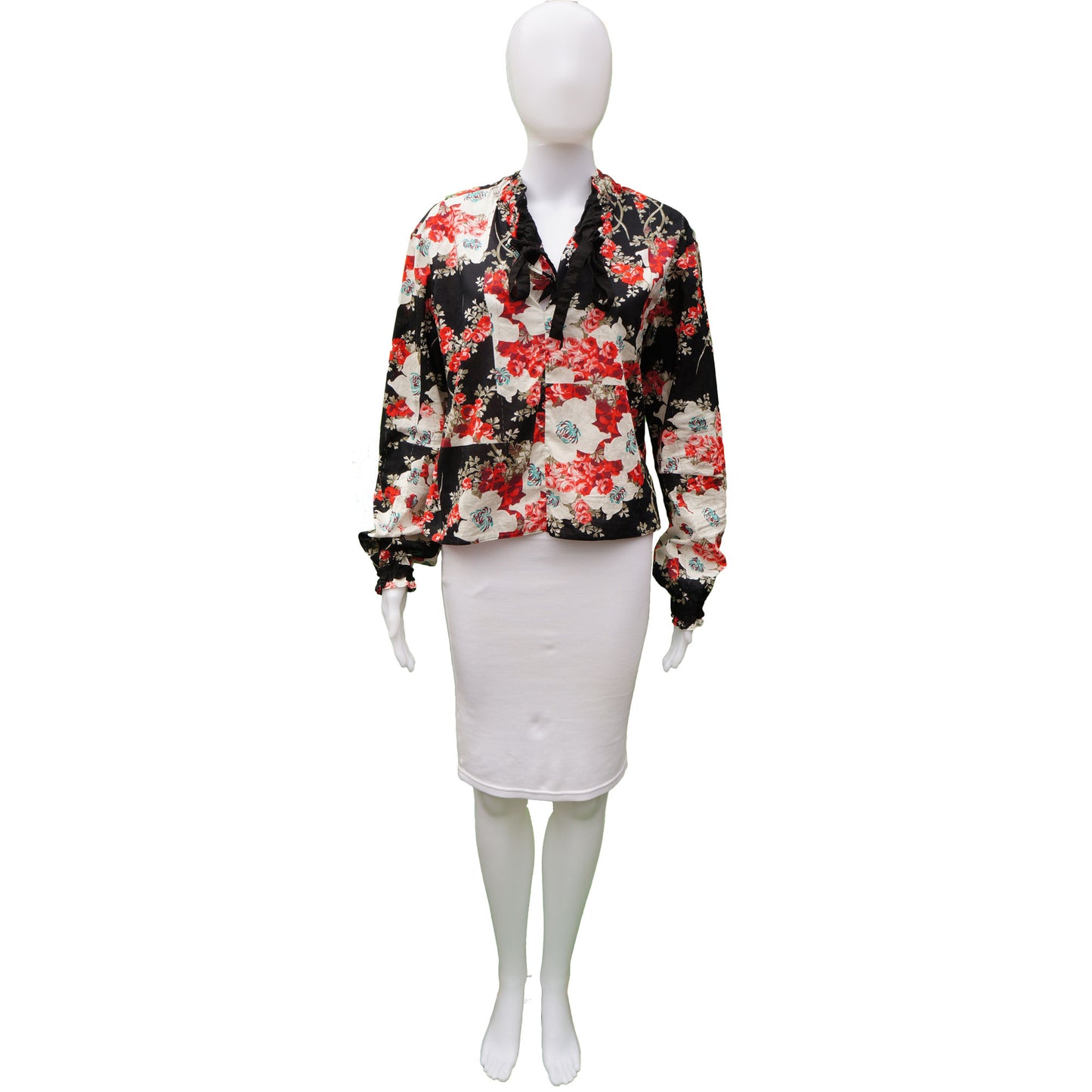 RAG & BONE FLORAL BLOUSE TOP - leefluxury.com