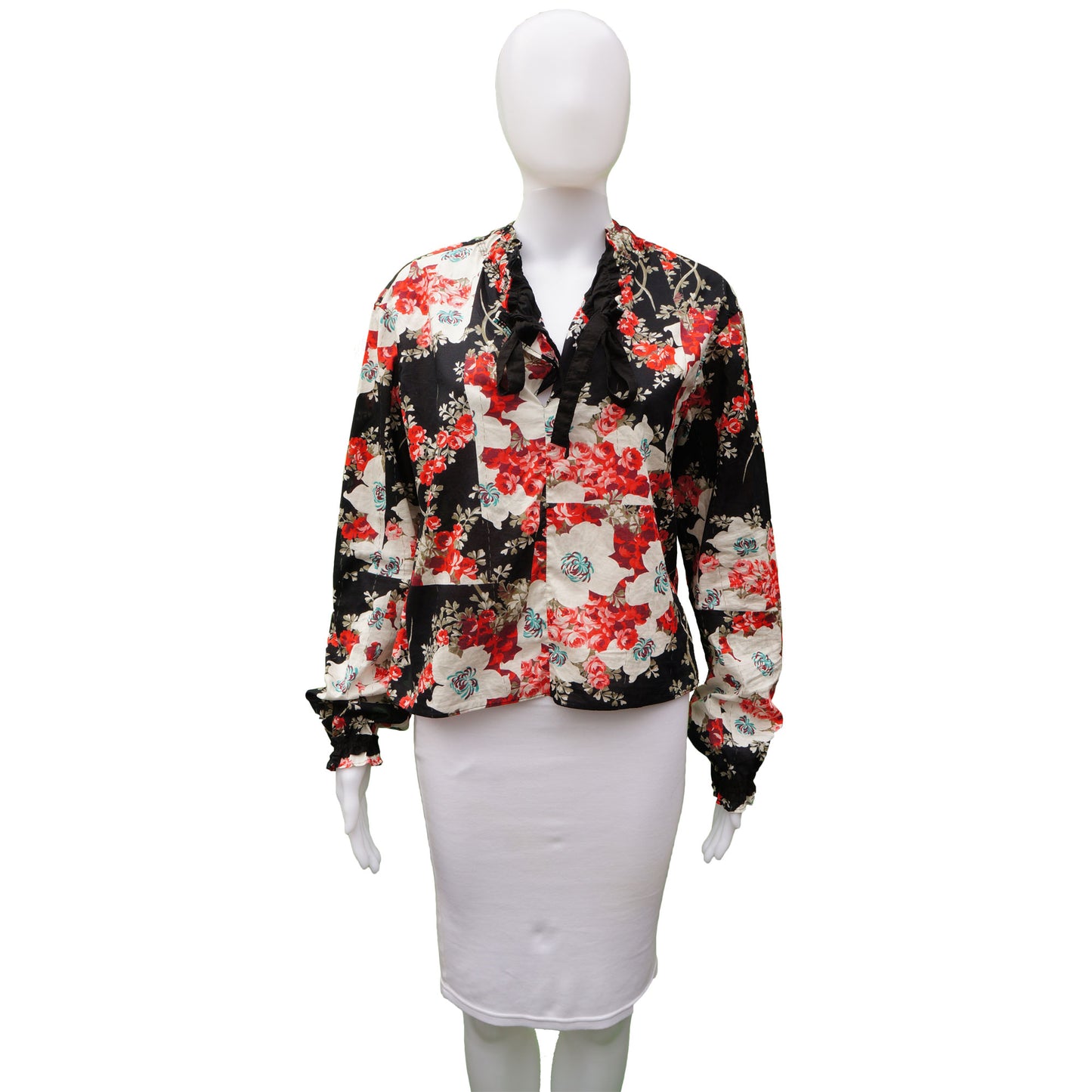 RAG & BONE FLORAL BLOUSE TOP - leefluxury.com