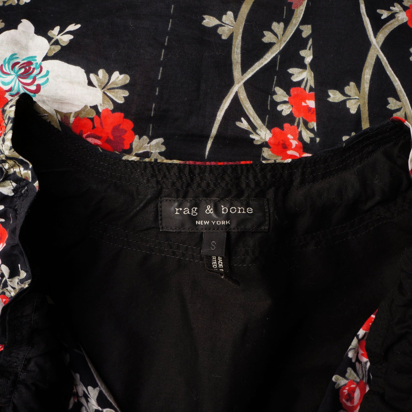 RAG & BONE FLORAL BLOUSE TOP - leefluxury.com