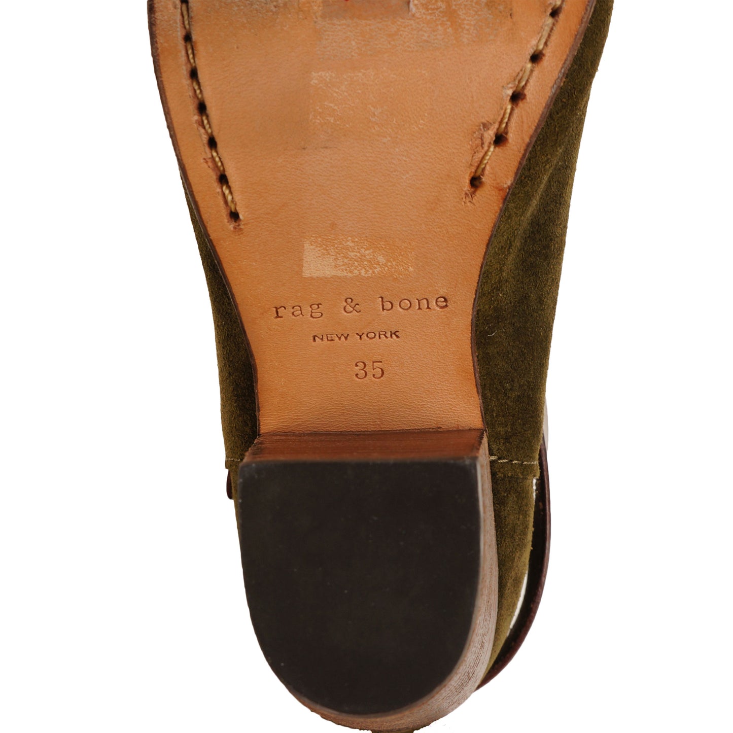 RAG & BONE HARROW SUEDE ROUND TOE ANKLE BOOTS - leefluxury.com