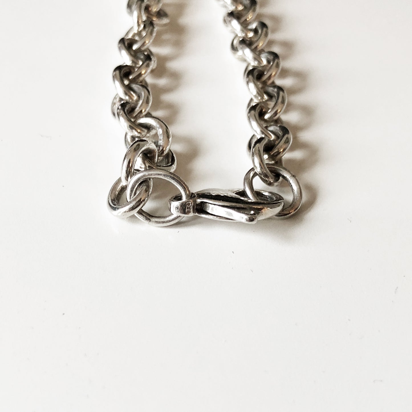 TIFFANY & CO. STERLING SILVER TAG BRACELET - leefluxury.com