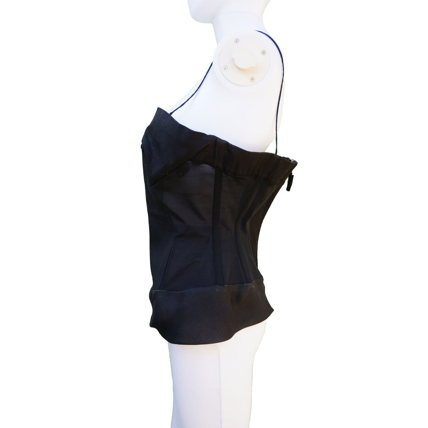 RICK OWENS SILK TRIM BUSTIER - leefluxury.com
