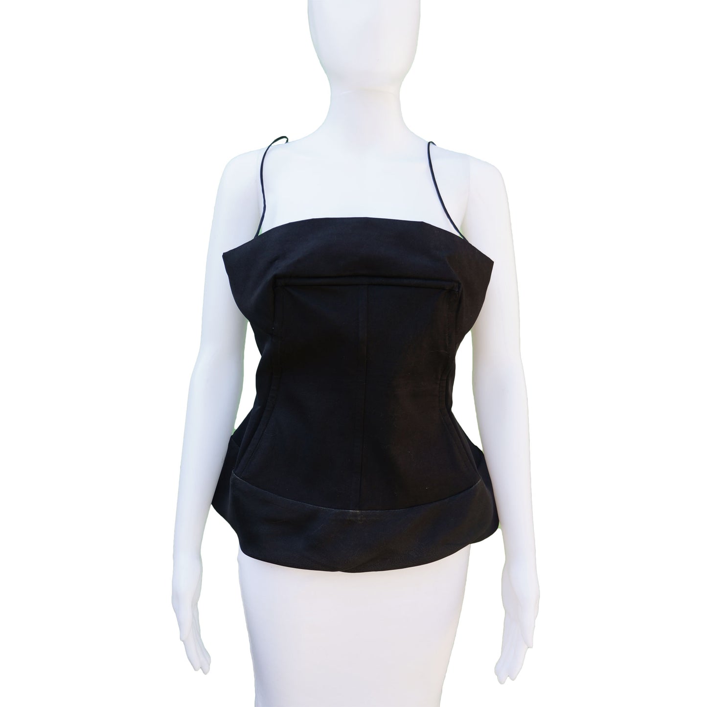 RICK OWENS SILK TRIM BUSTIER - leefluxury.com