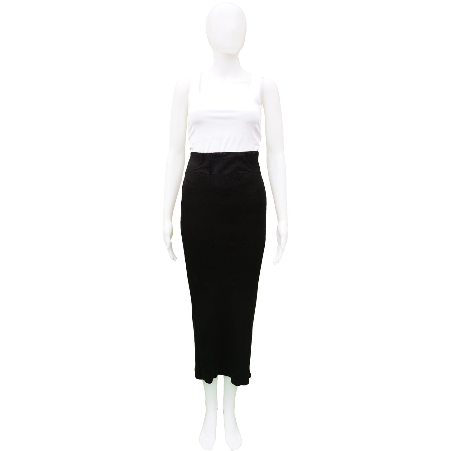 RICK OWENS 2018 COLLLCTION MAXI TUBE KNIT SKIRT - leefluxury.com