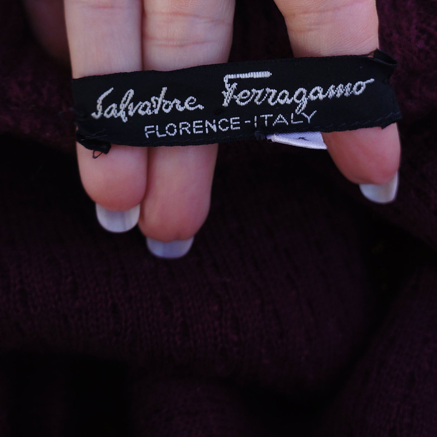 SALVATORE FERRAGAMO VINTAGE KNIT COAT - leefluxury.com