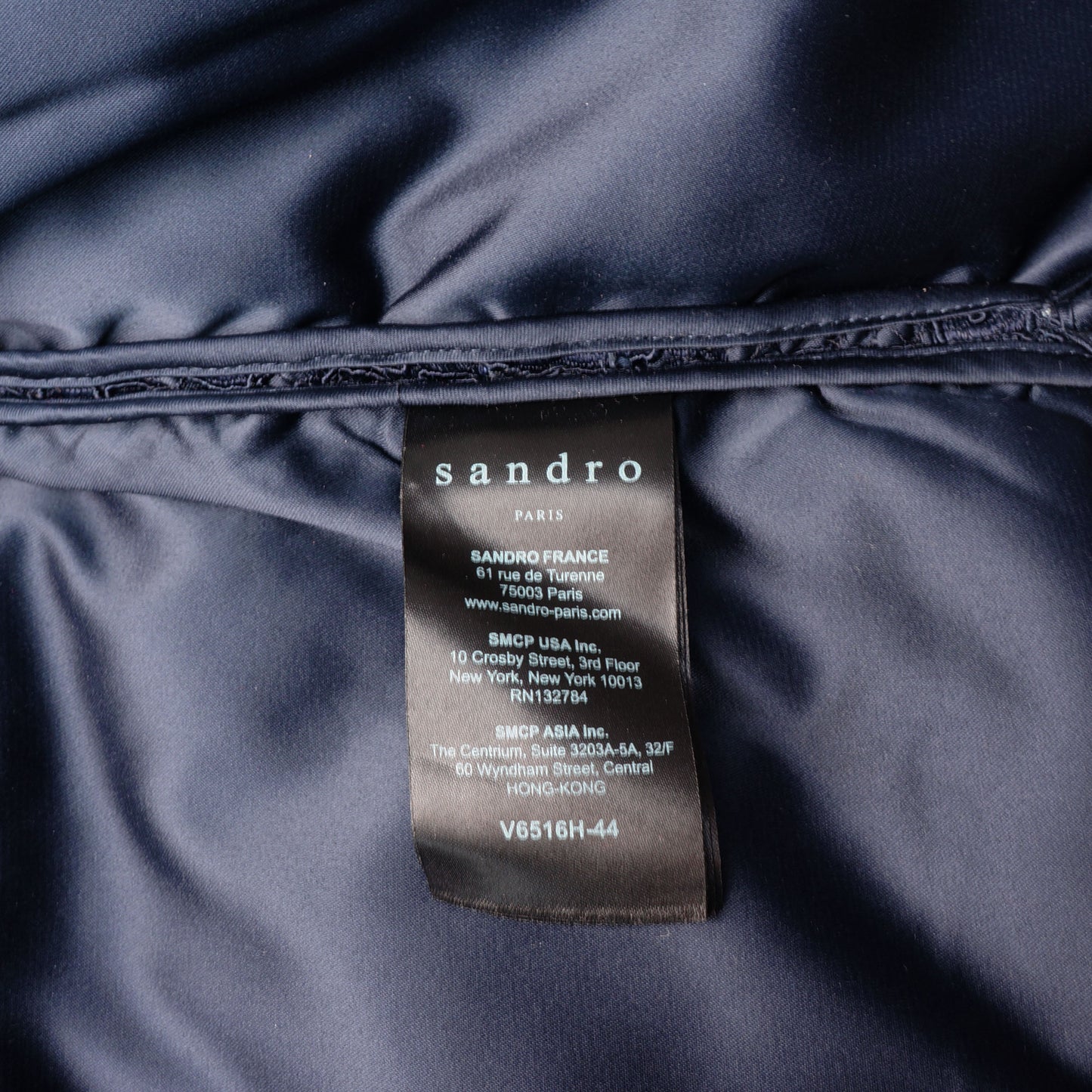 SANDRO GUIPURE LACE PUFFER VEST - leefluxury.com