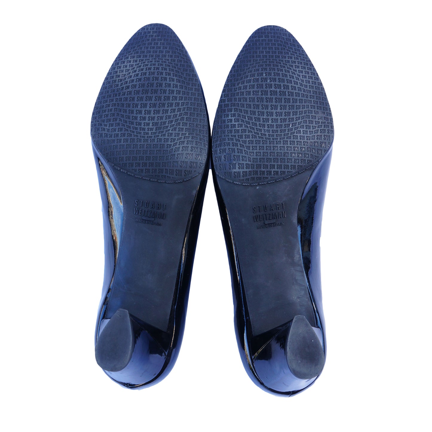 STUART WEITZMAN BLACK PATENT PUMP - leefluxury.com