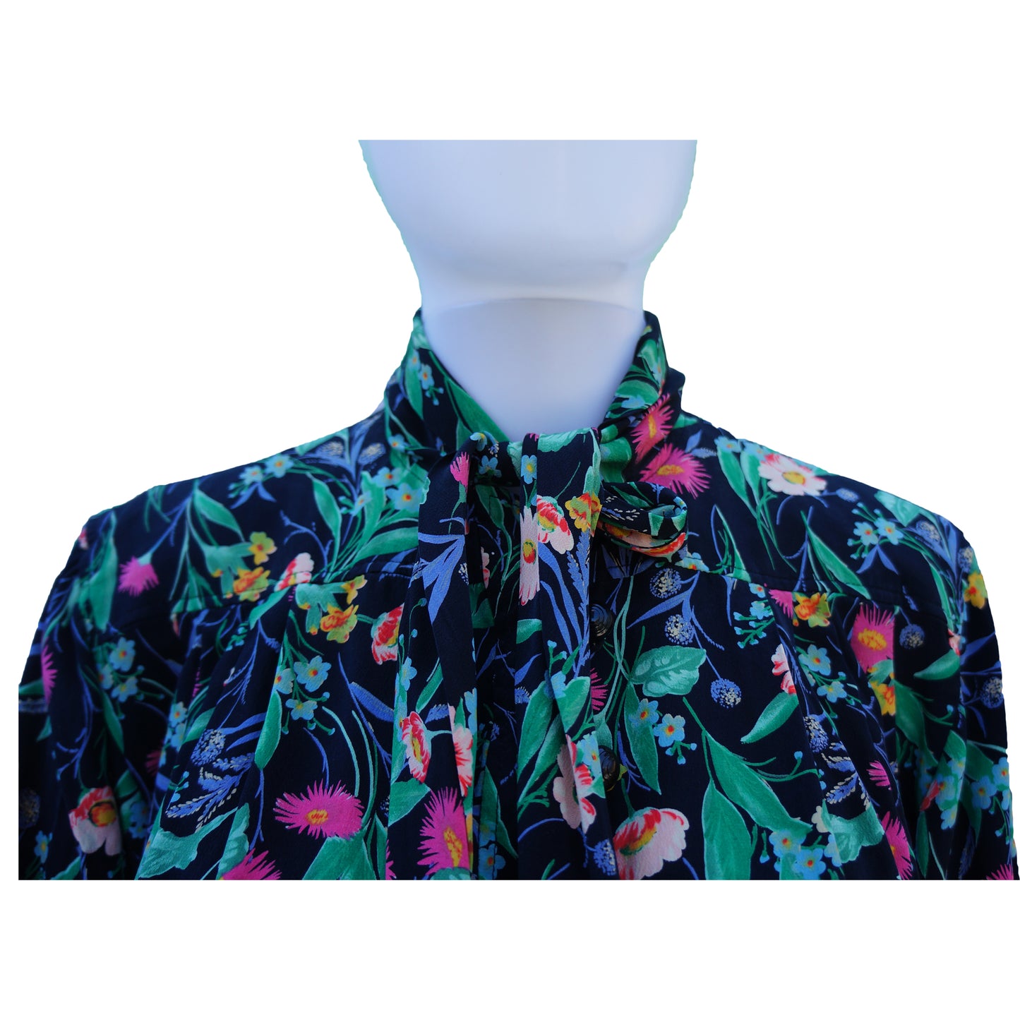 UNGARO VINTAGE FLORAL DRESS - leefluxury.com