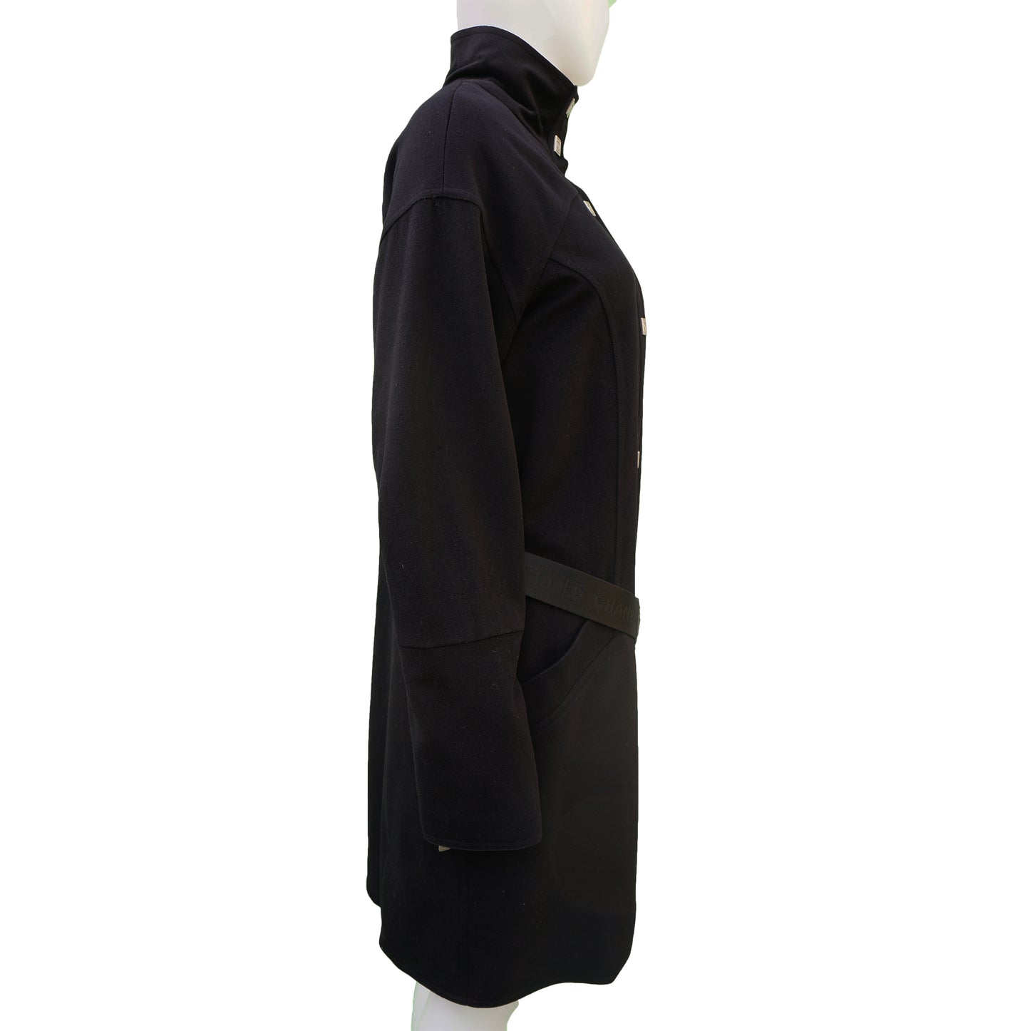 CHANEL WOOL COAT WITH QUILTED LINING COAT - leefluxury.com