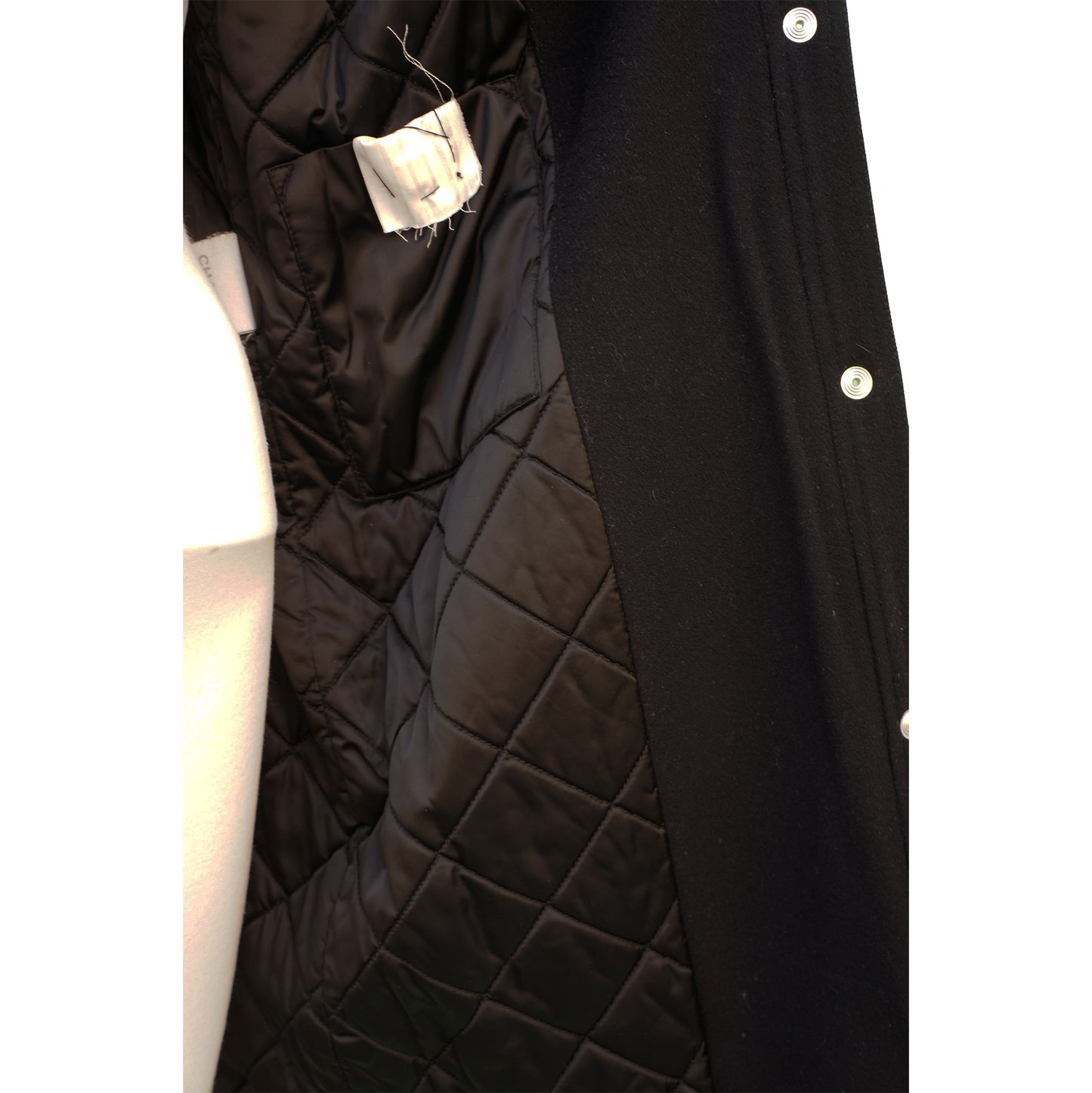 CHANEL WOOL COAT WITH QUILTED LINING COAT - leefluxury.com