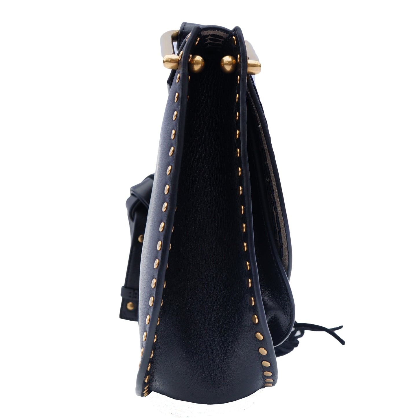 CHLOE HUDSON BLACK LEATHER SHOULDER CROSSBODY BAG - leefluxury.com