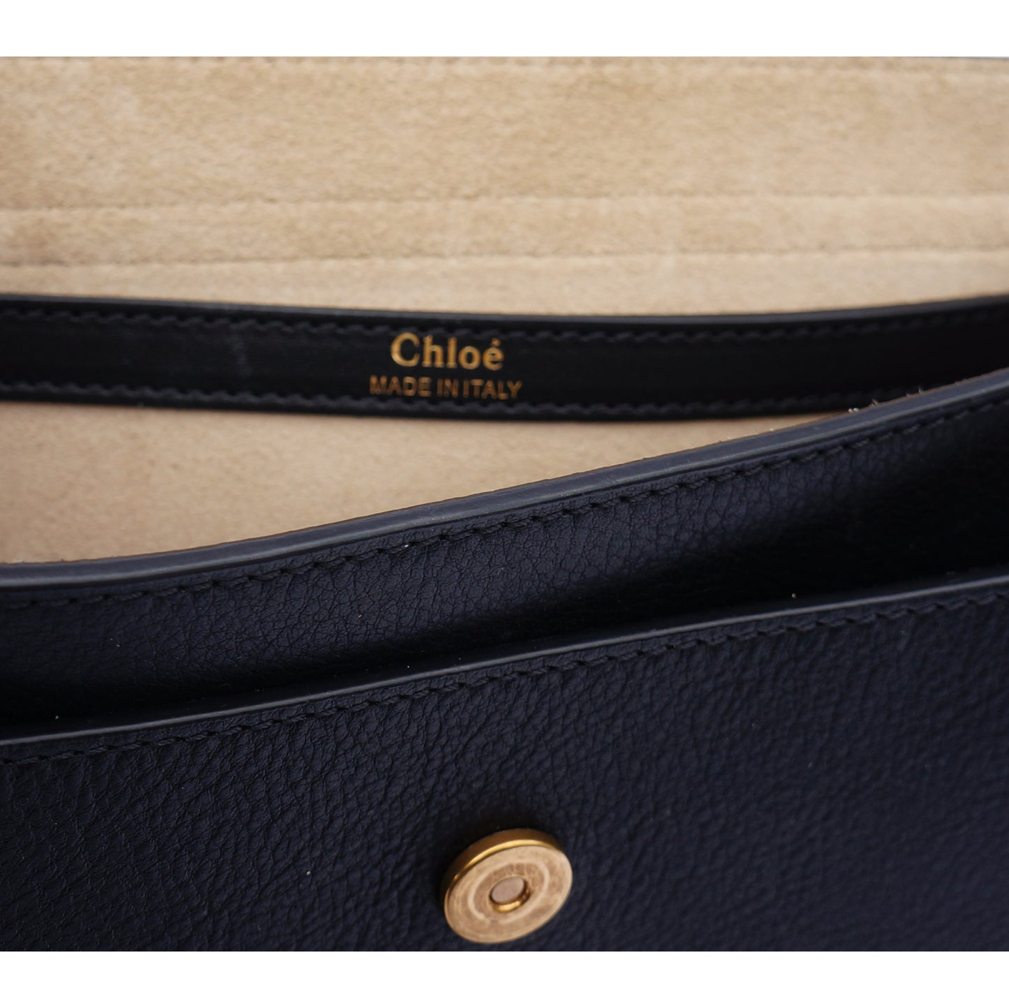 CHLOE HUDSON BLACK LEATHER SHOULDER CROSSBODY BAG - leefluxury.com