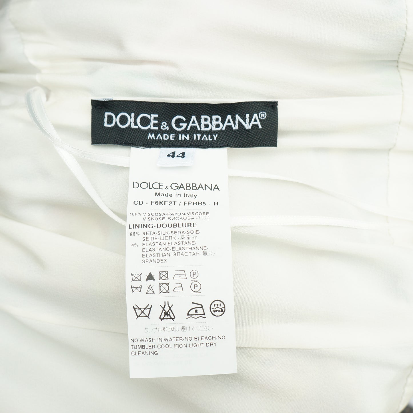DOLCE & GABBANA ROSE PRINT RUCHED DRESS - leefluxury.com