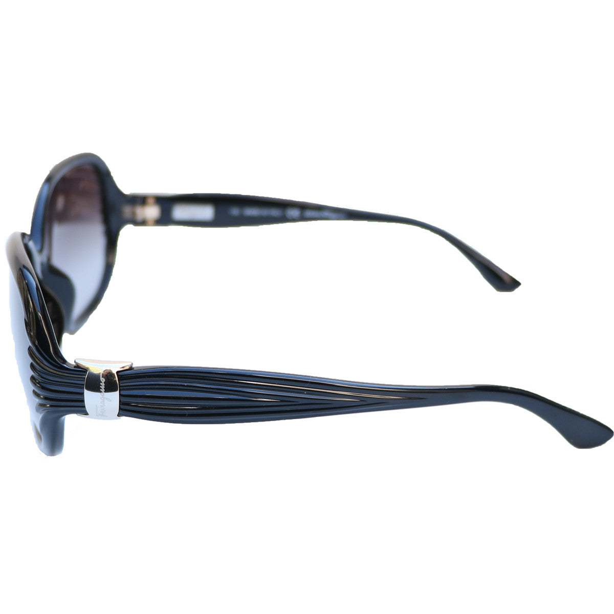 SALVATORE FERRAGAMO BLACK SUNGLASSES - leefluxury.com