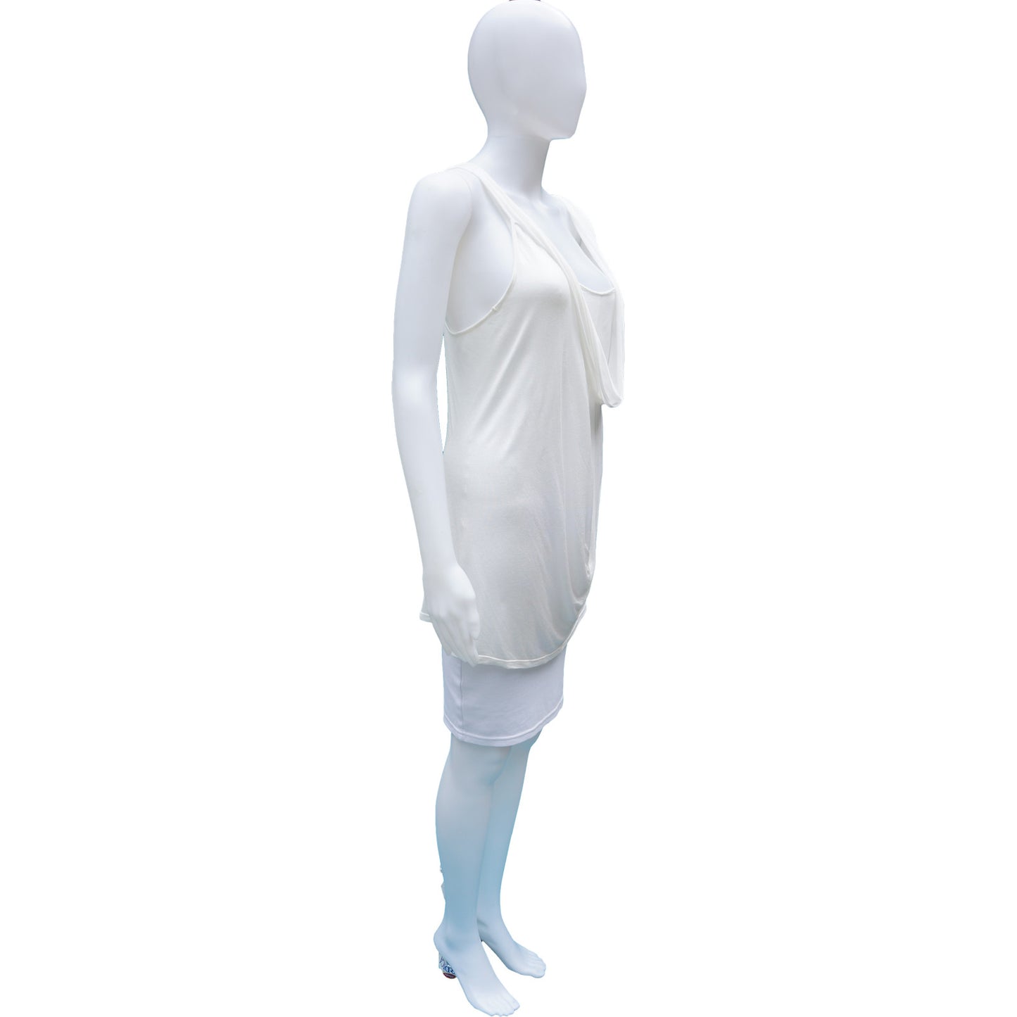 ALEXANDER MCQUEEN OFF WHITE RACER BACK TANK - leefluxury.com