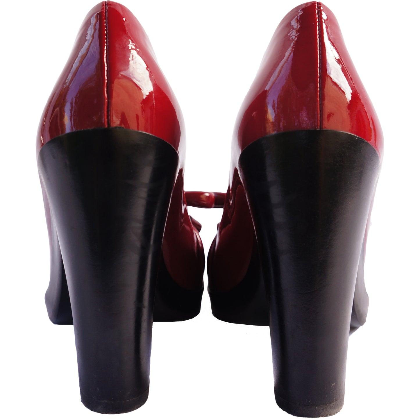 BALENCIAGA RED PATENT LEATHER KNOT PUMP - leefluxury.com