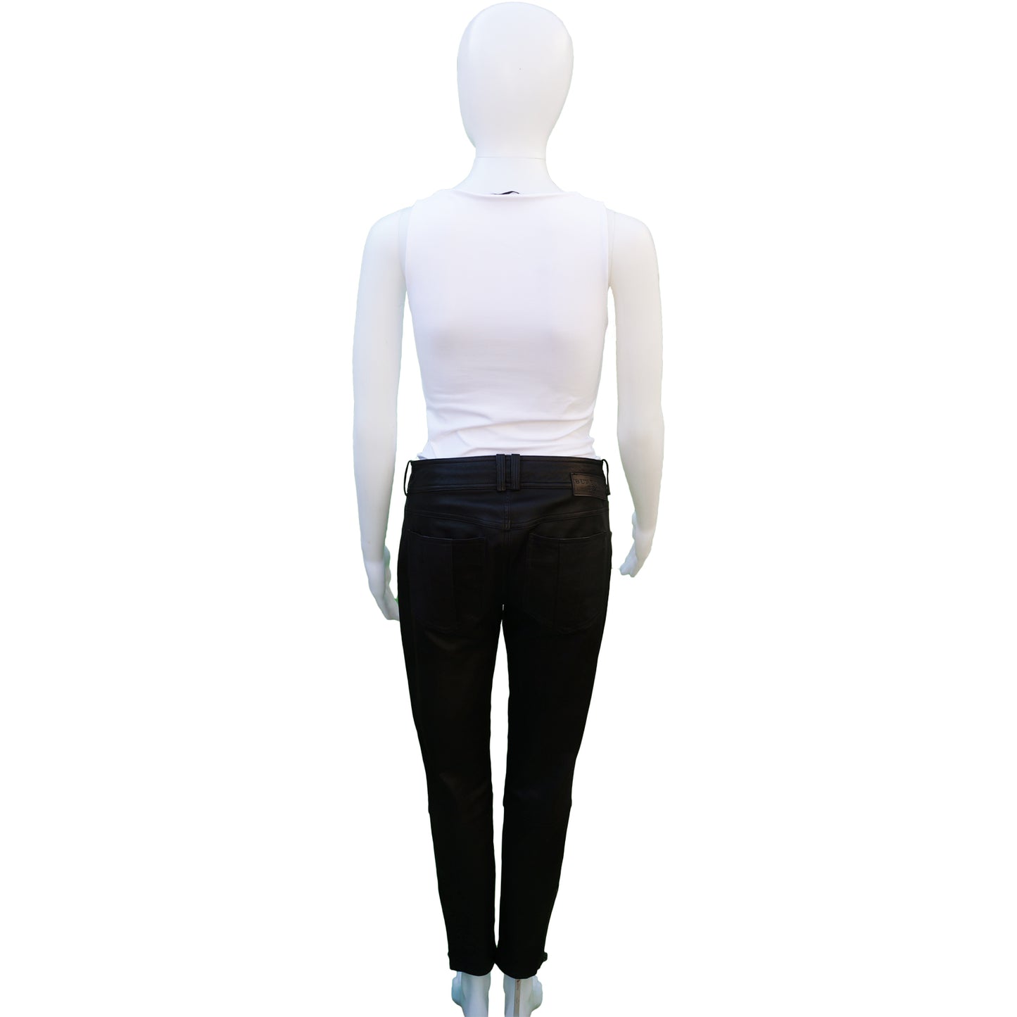 BURBERRY BRIT LEATHER JEANS - leefluxury.com