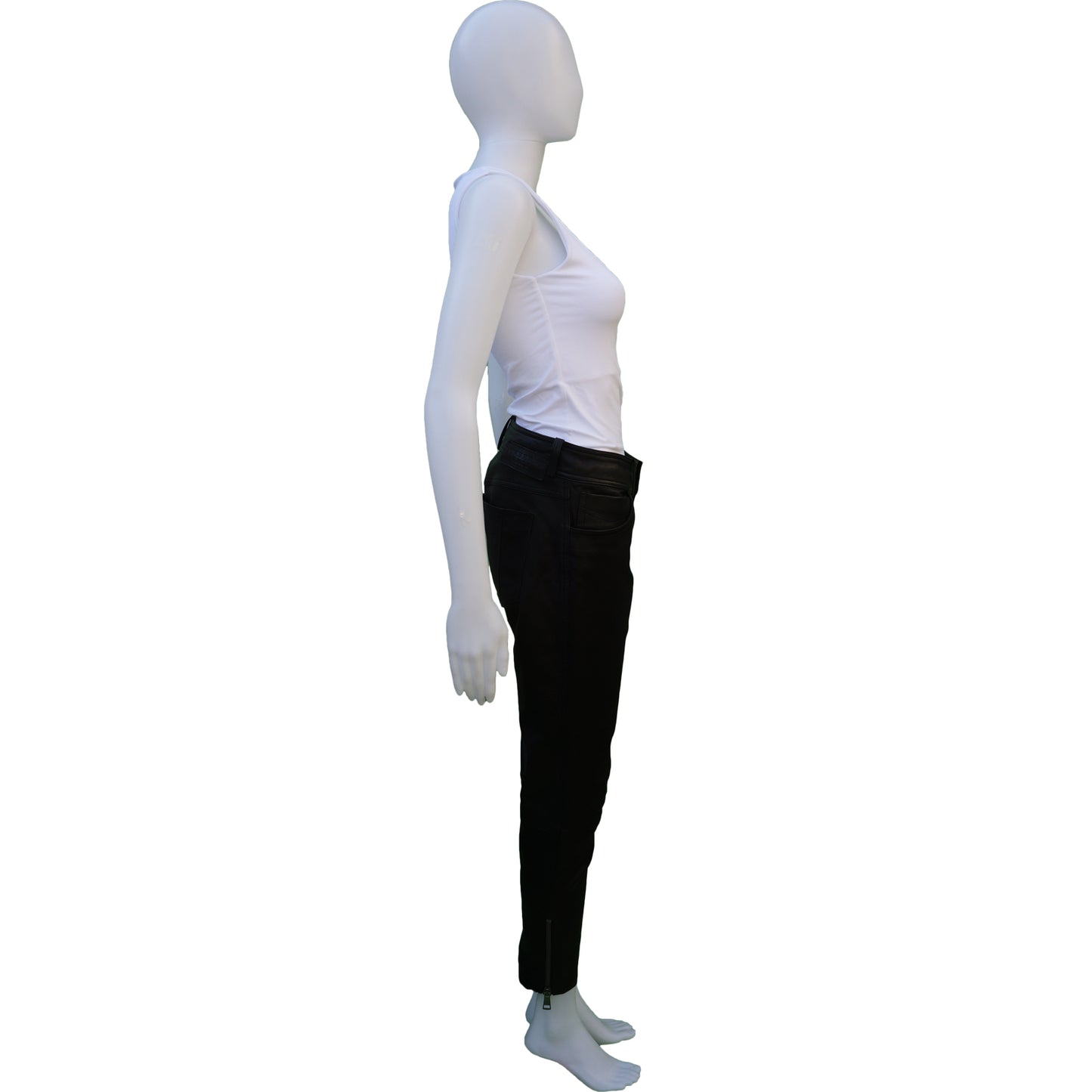 BURBERRY BRIT LEATHER JEANS - leefluxury.com