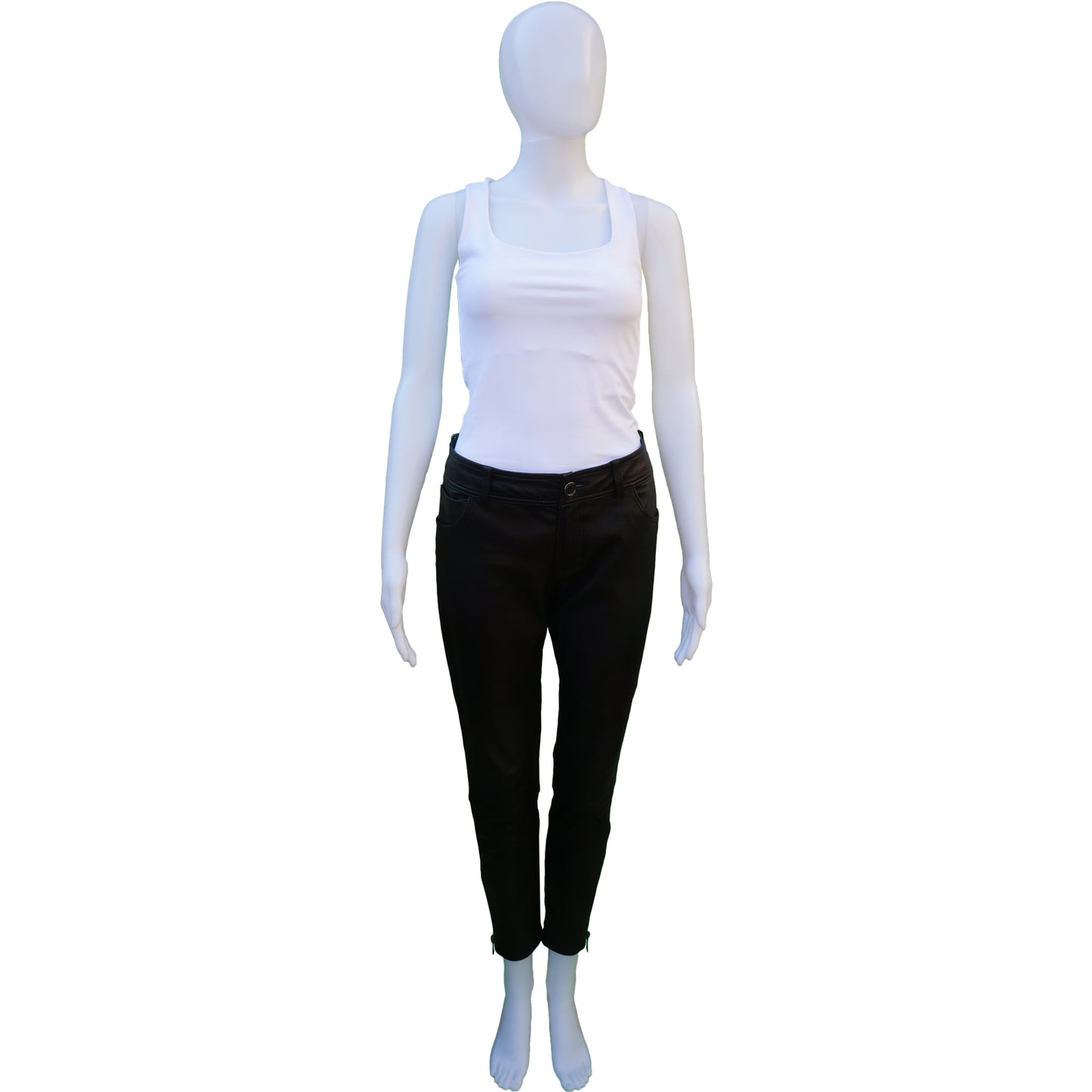 BURBERRY BRIT LEATHER JEANS - leefluxury.com